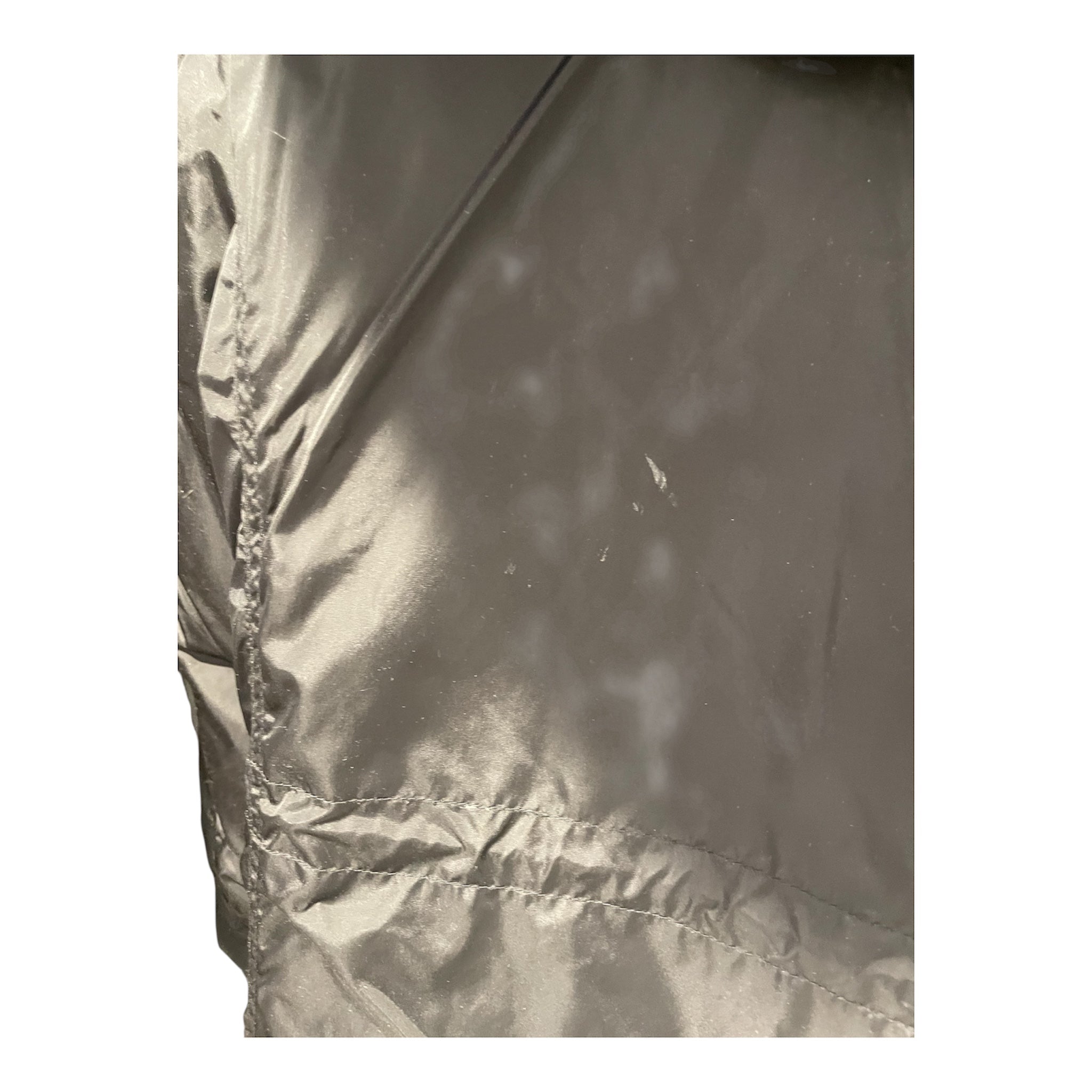 BURBERRY LONDON/Puffer Jkt/L/Nylon/BLK/FUR HOOD PLAID INSIDE view 5