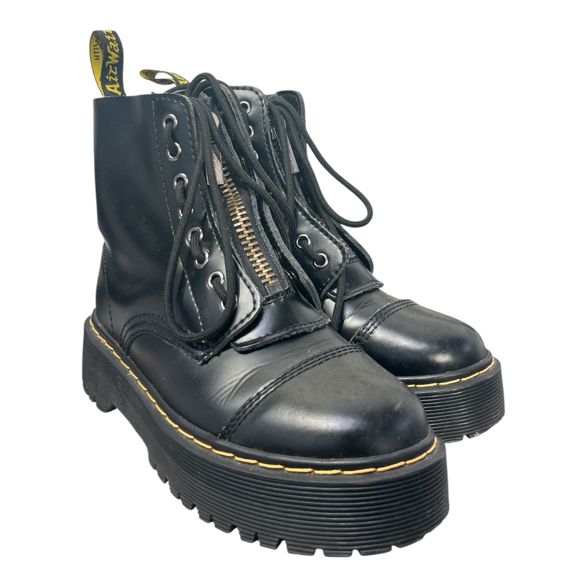 Dr.Martens/Boots/US 7.5/Leather/BLK/SINCLAIR PLATFORM FRONT ZIP view 1