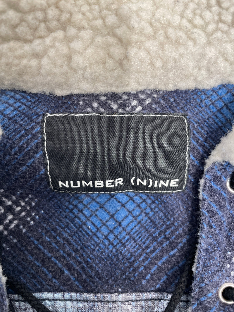 NUMBER (N)INE/Hoodie/3/Plaid/Cotton/BLU/
