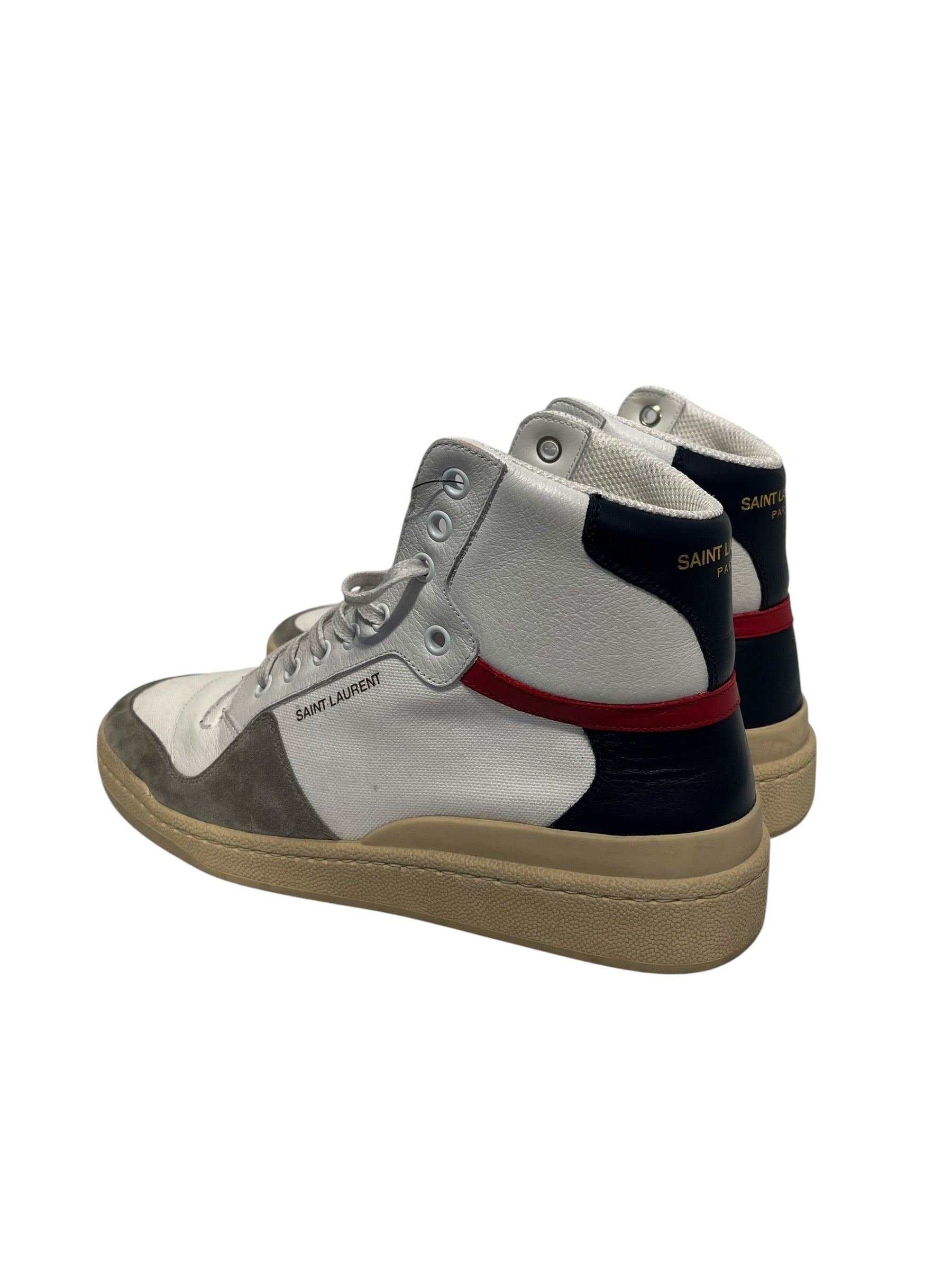 SAINT LAURENT/Hi-Sneakers/EU 40.5/CRM/Hi-top trainers view 1