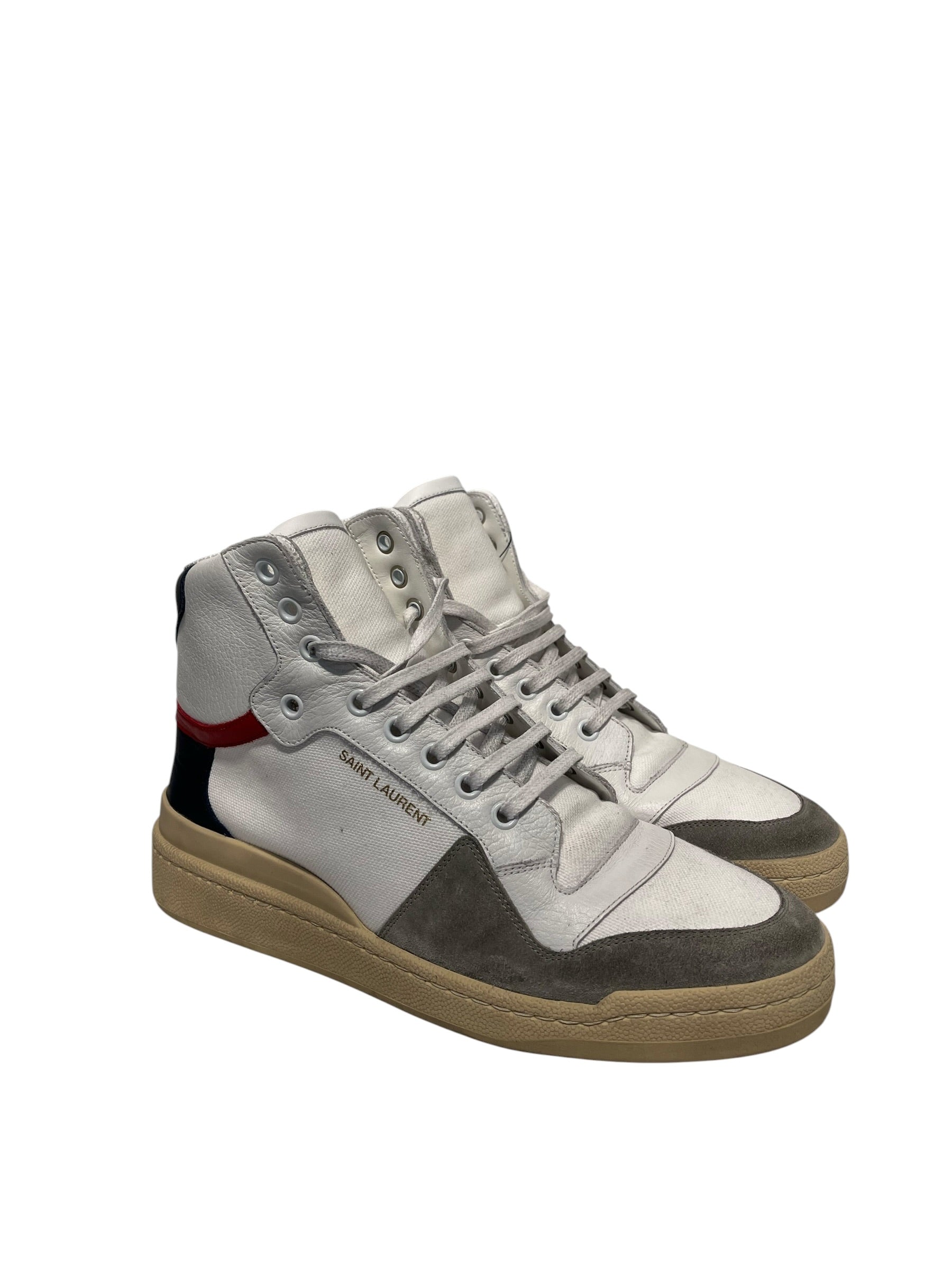 SAINT LAURENT/Hi-Sneakers/EU 40.5/CRM/Hi-top trainers view 2