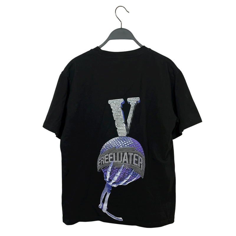 VLONE/T-Shirt/S/Graphic/Cotton/BLK/freeluater