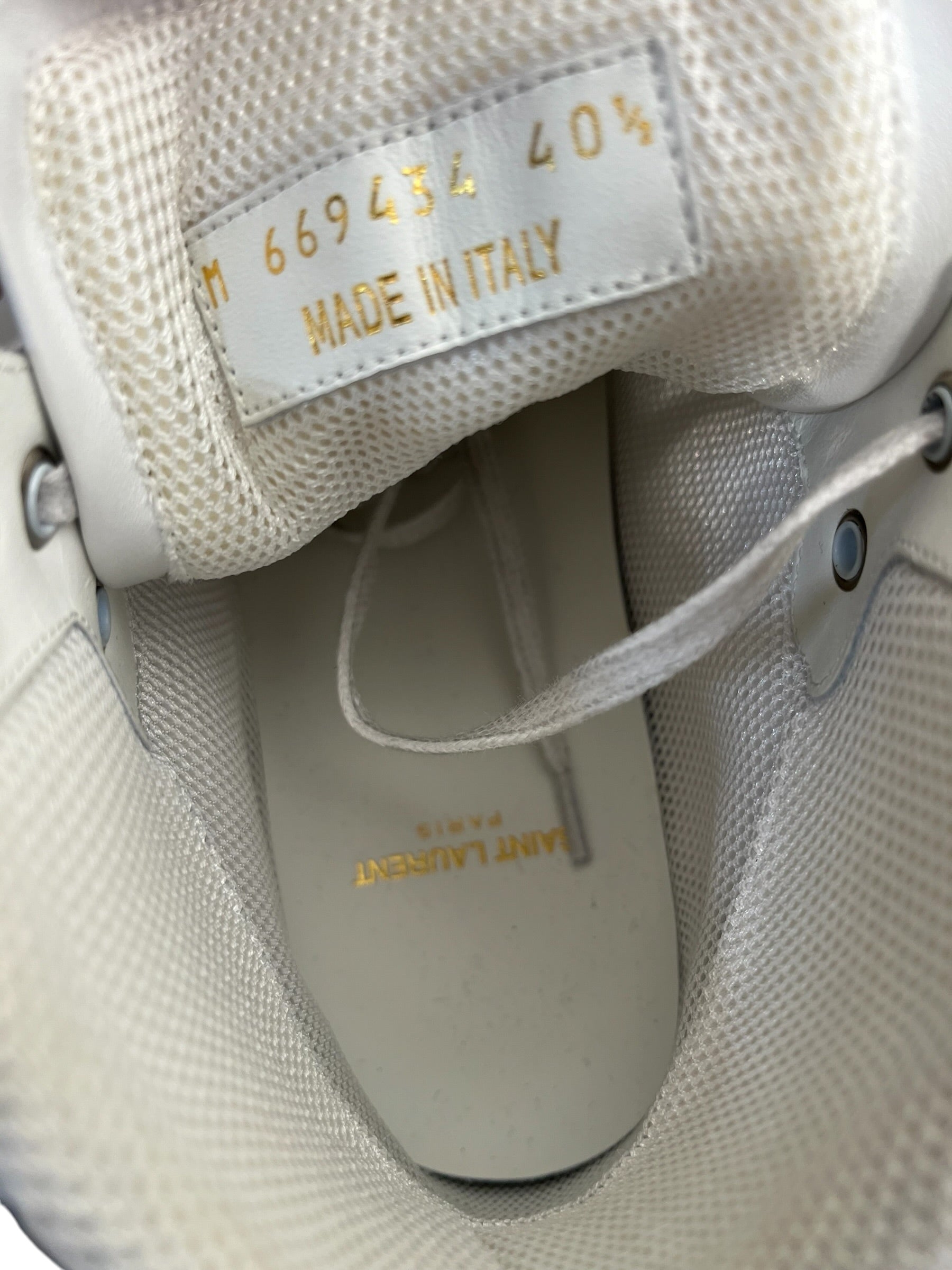 SAINT LAURENT/Hi-Sneakers/EU 40.5/CRM/Hi-top trainers view 3