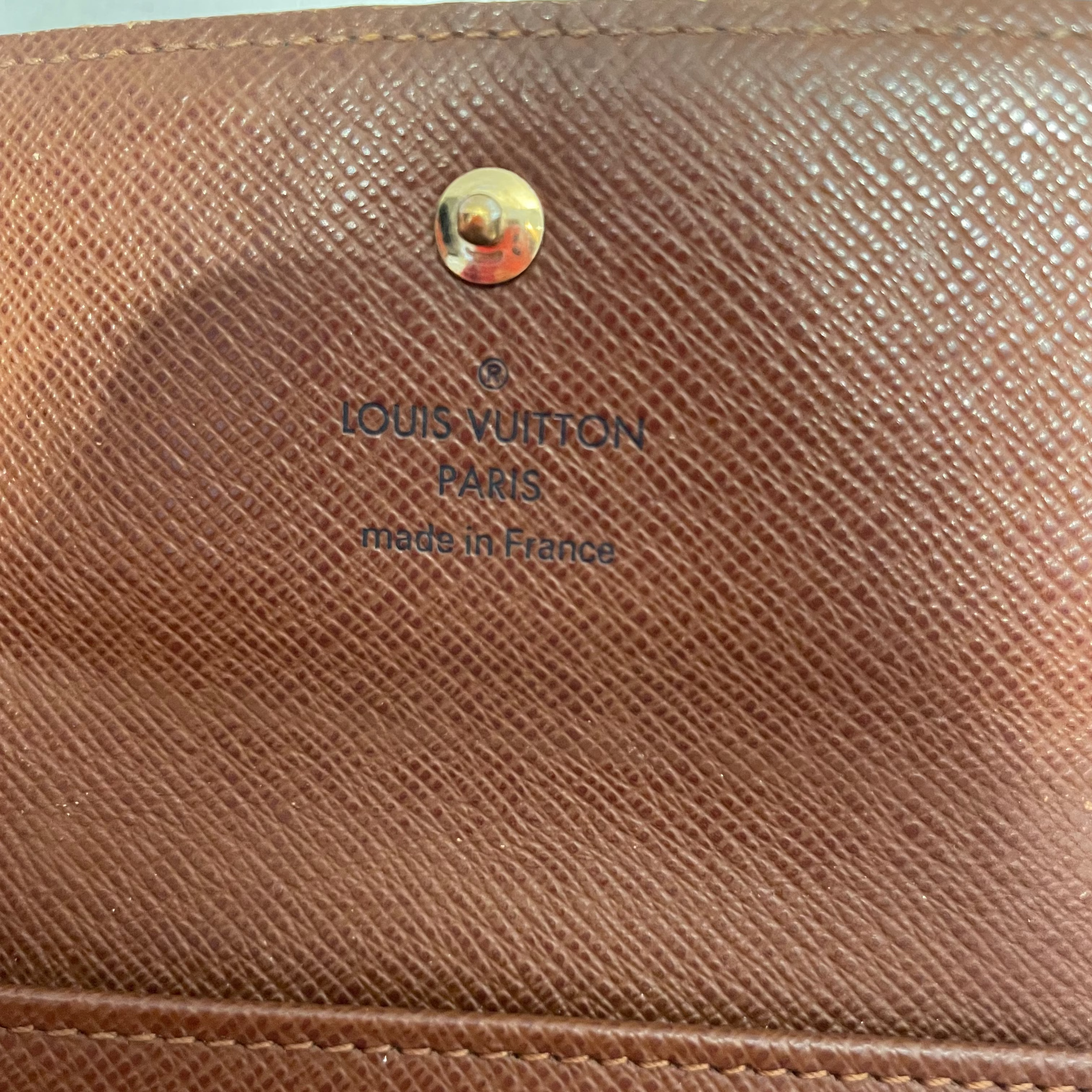LOUIS VUITTON/Bifold Wallet/Monogram/Leather/BRW/Elise view 3