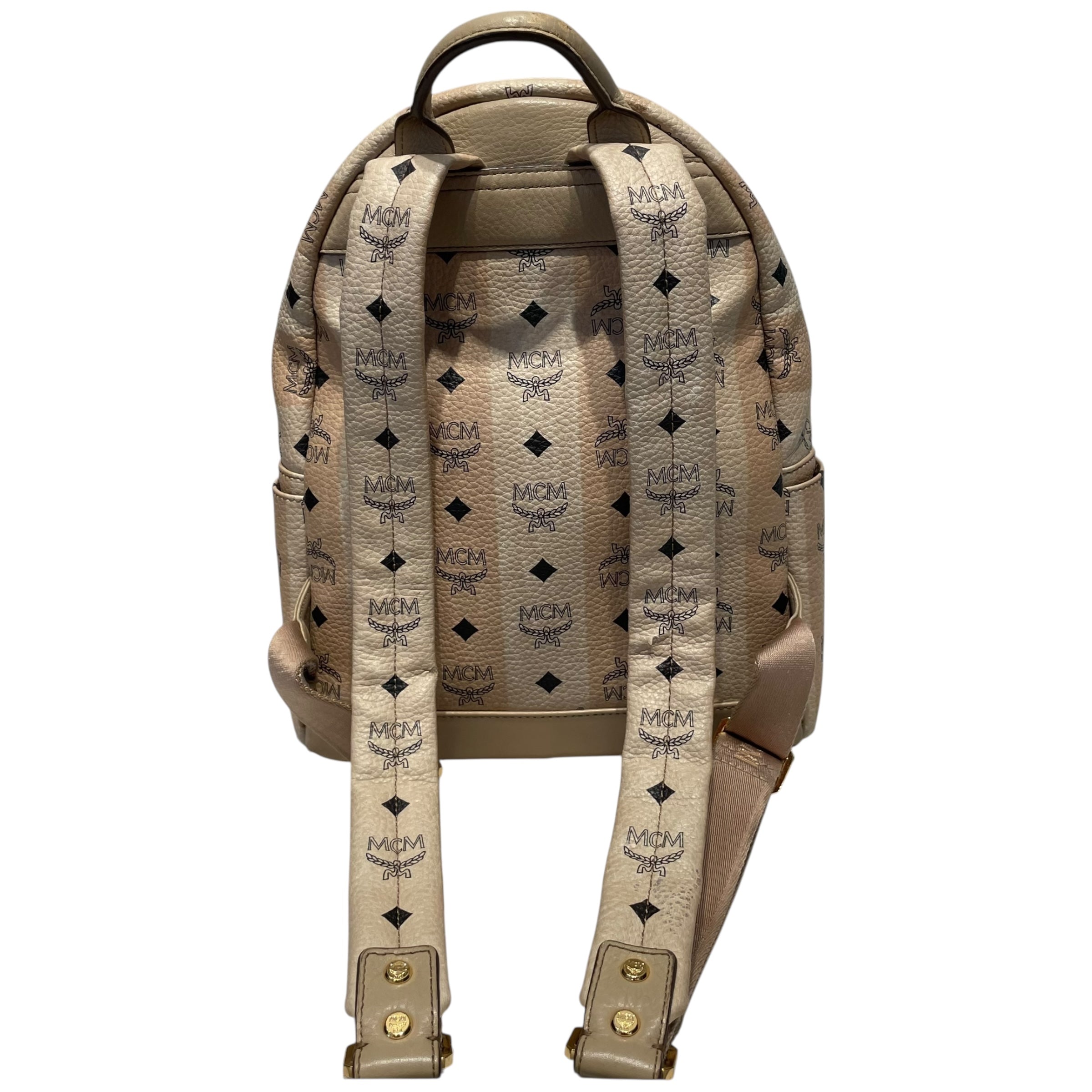 MCM/Backpack/S/Monogram/Leather/BEG/ view 2