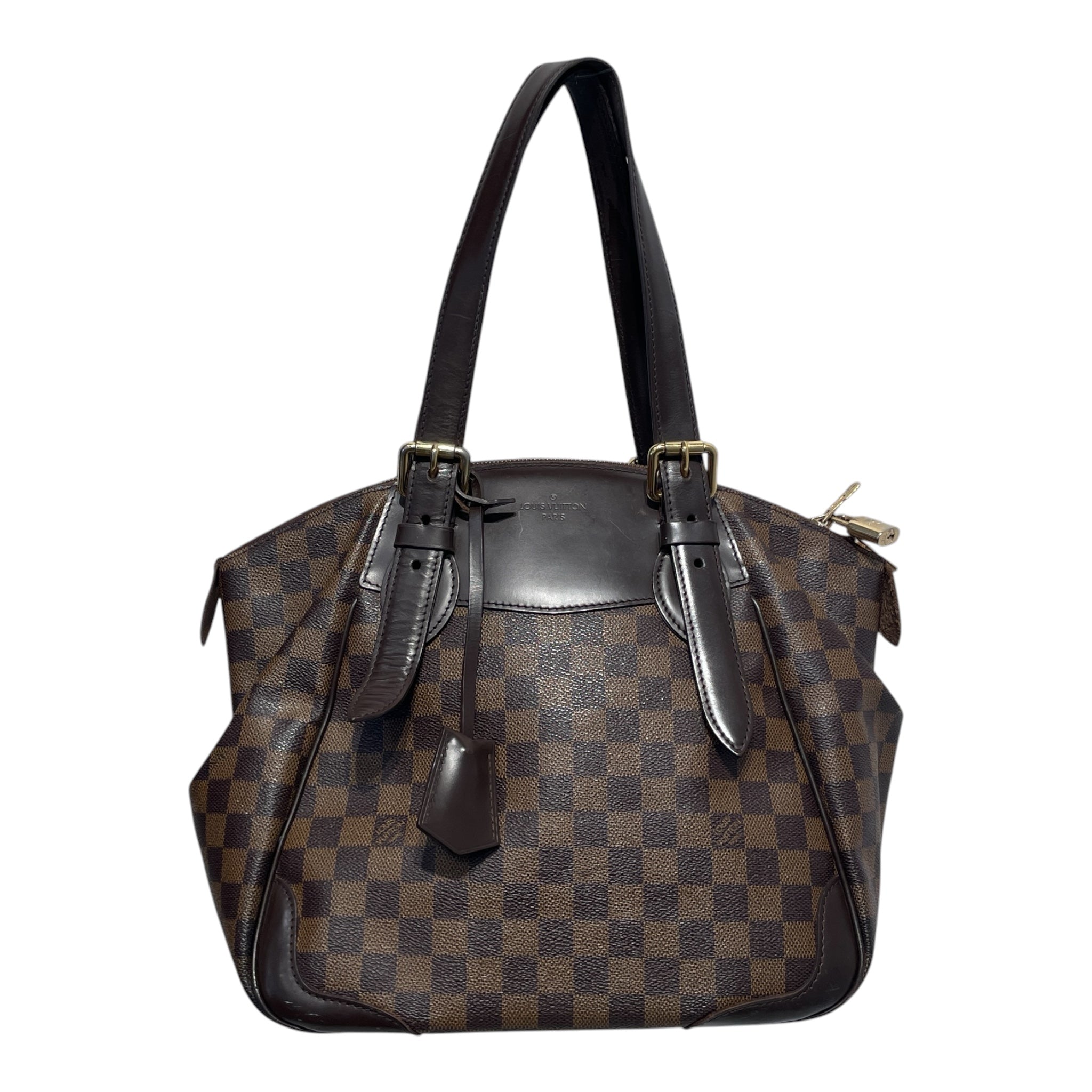 LOUIS VUITTON/Boston Bag/Leather/BRW/Damier Bag view 1