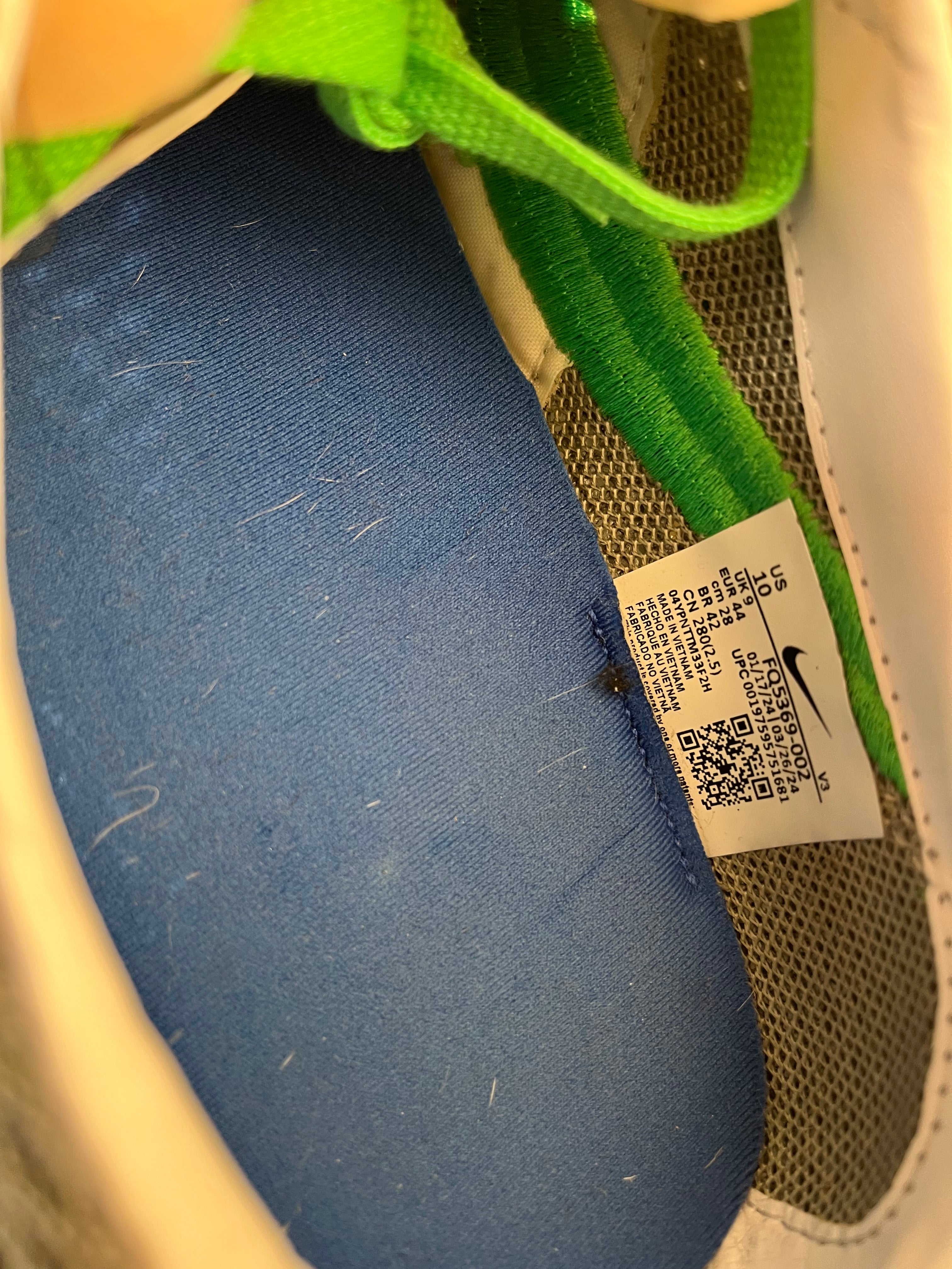 NIKE/X STUSSY LD-1000/Low-Sneakers/US 10/GRY/FQ5369-002 view 3