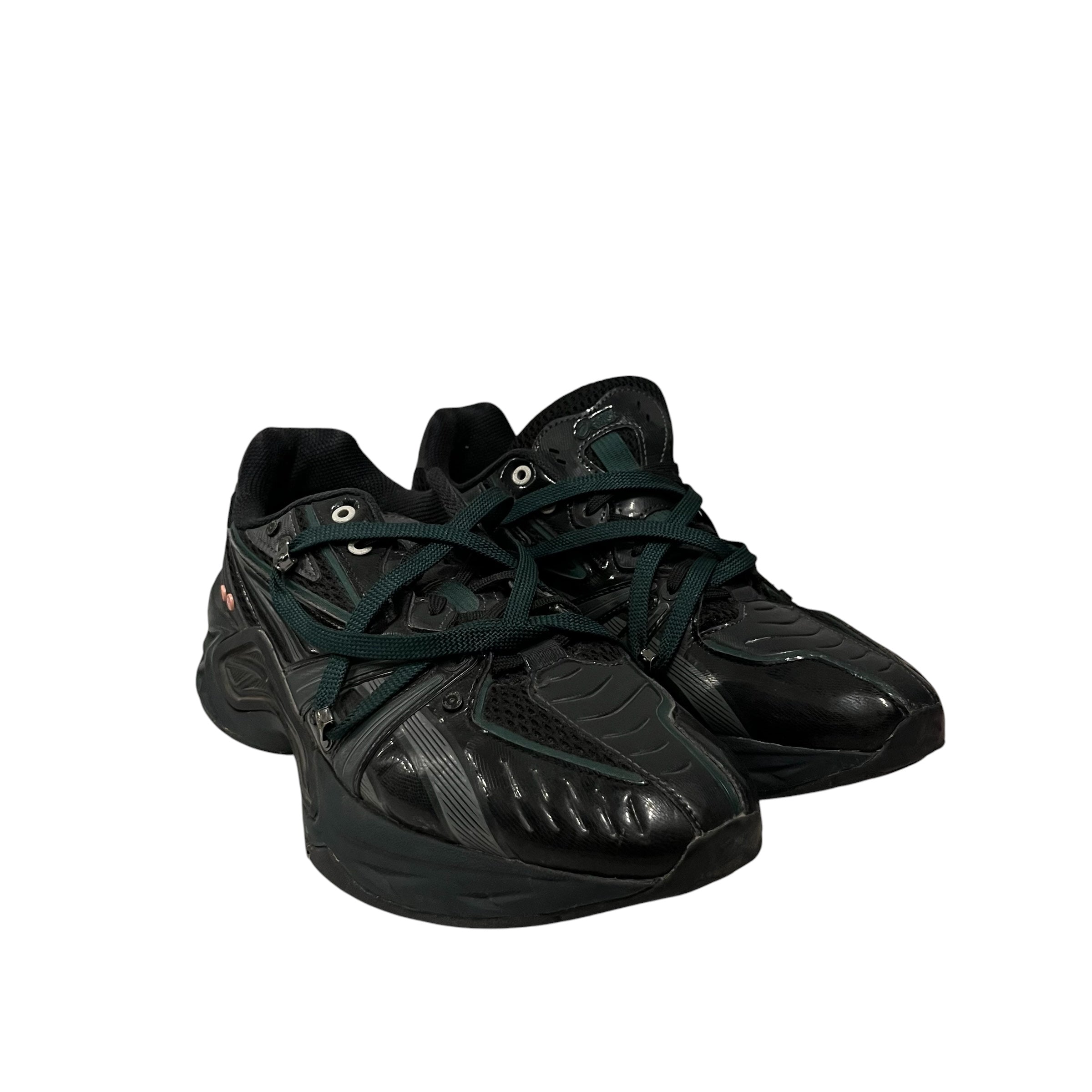 ASICS/Low-Sneakers/US 10/BLK/protoblast grren laces view 1
