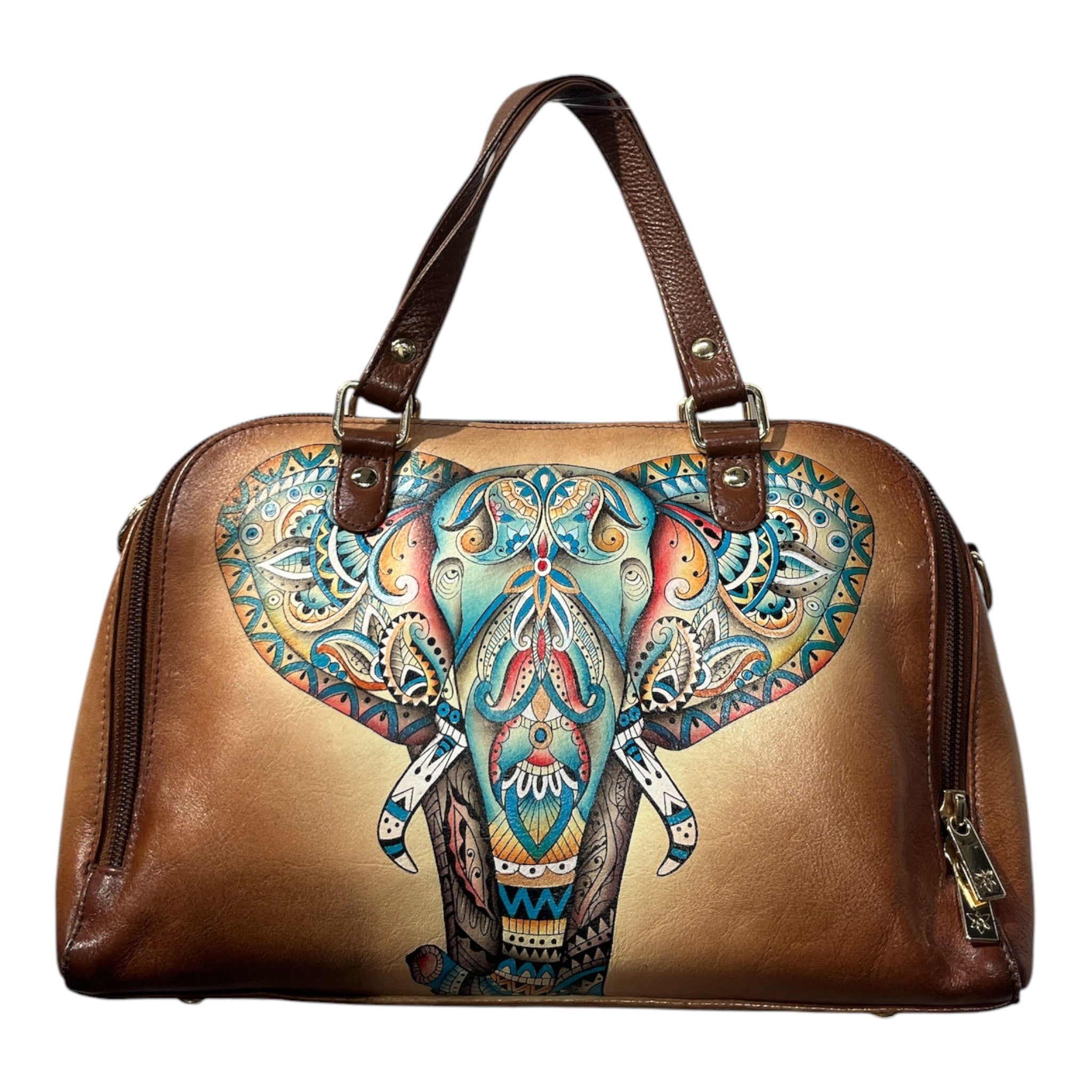 ANUSHKA/Cross Body Bag/Leather/BEG/ view 2
