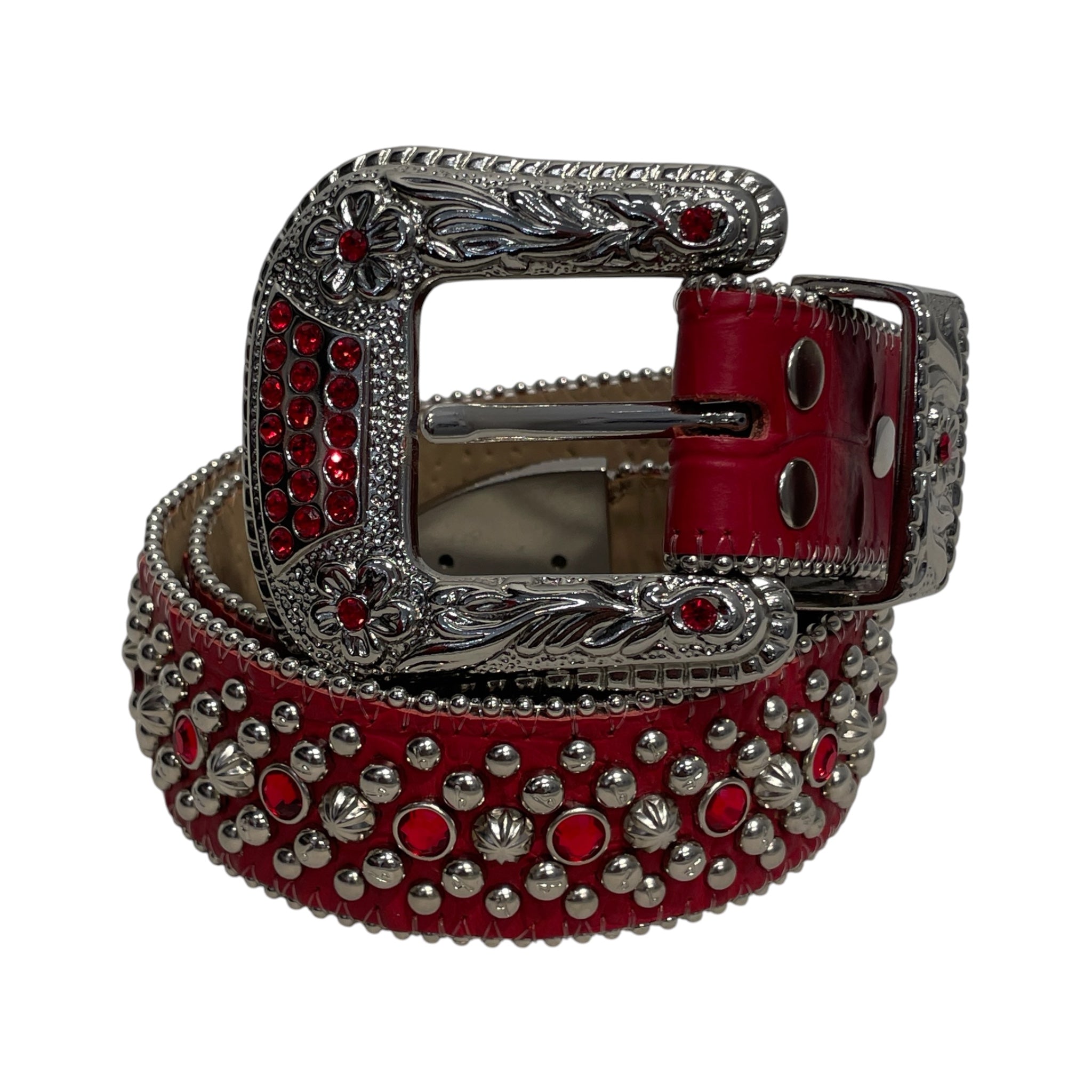 b.b.simon/Belt/Leather/RED/M's/ view 1