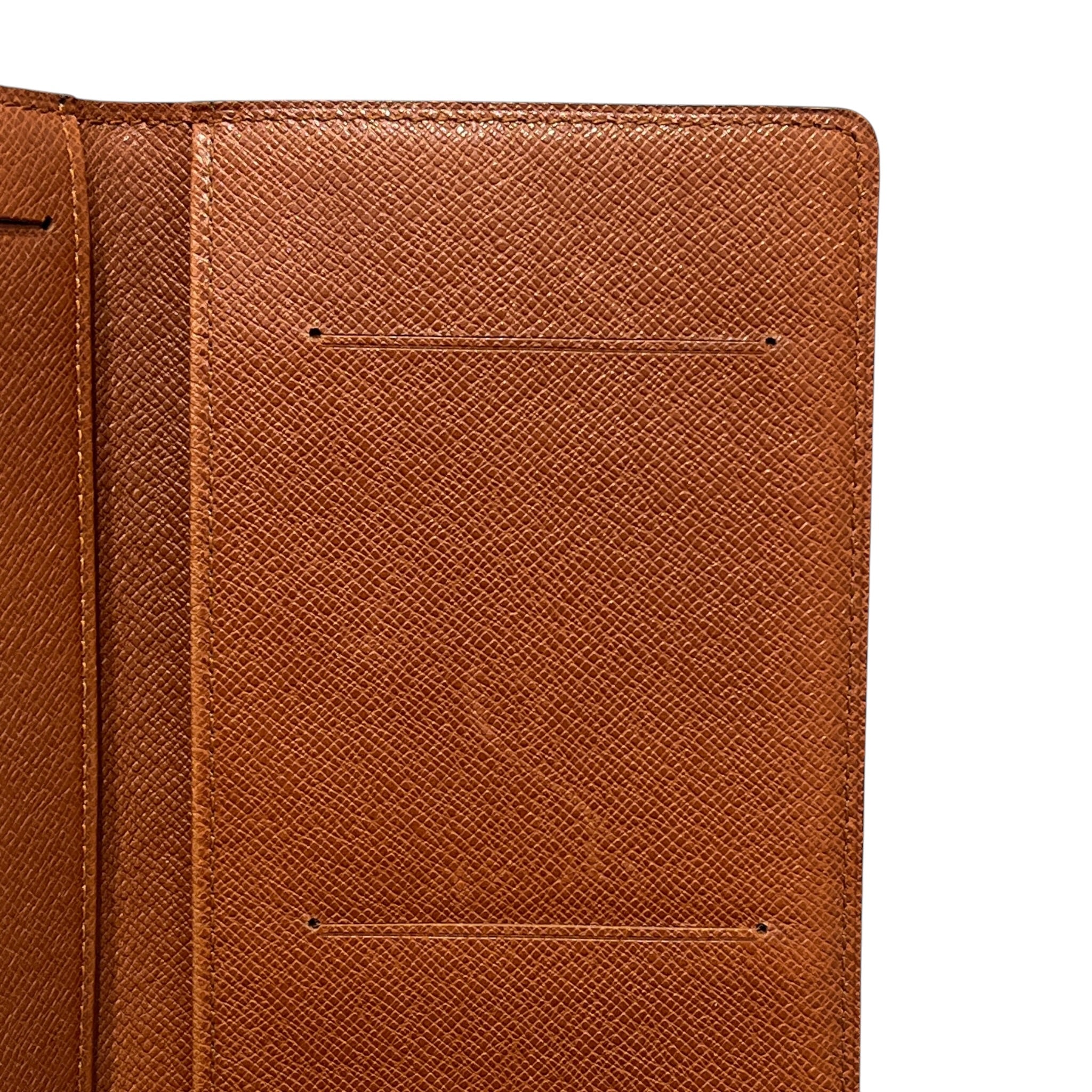 LOUIS VUITTON/Long Wallet/Monogram/Leather/BRW/brazza wallet view 7
