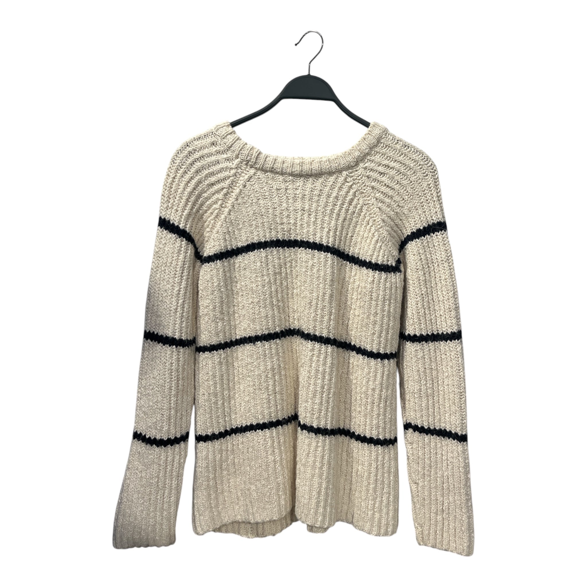 Acne Studios/Heavy Sweater/M/Stripe/Cotton/WHT/BLACK STRIPE HEAVY SWEATER view 2