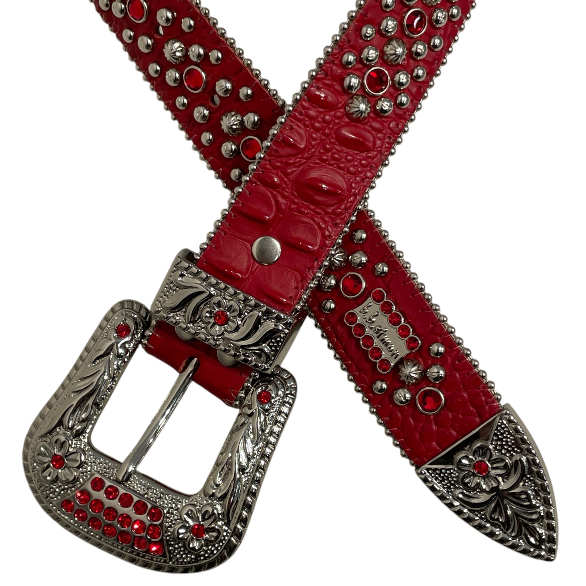 b.b.simon/Belt/Leather/RED/M's/ view 2