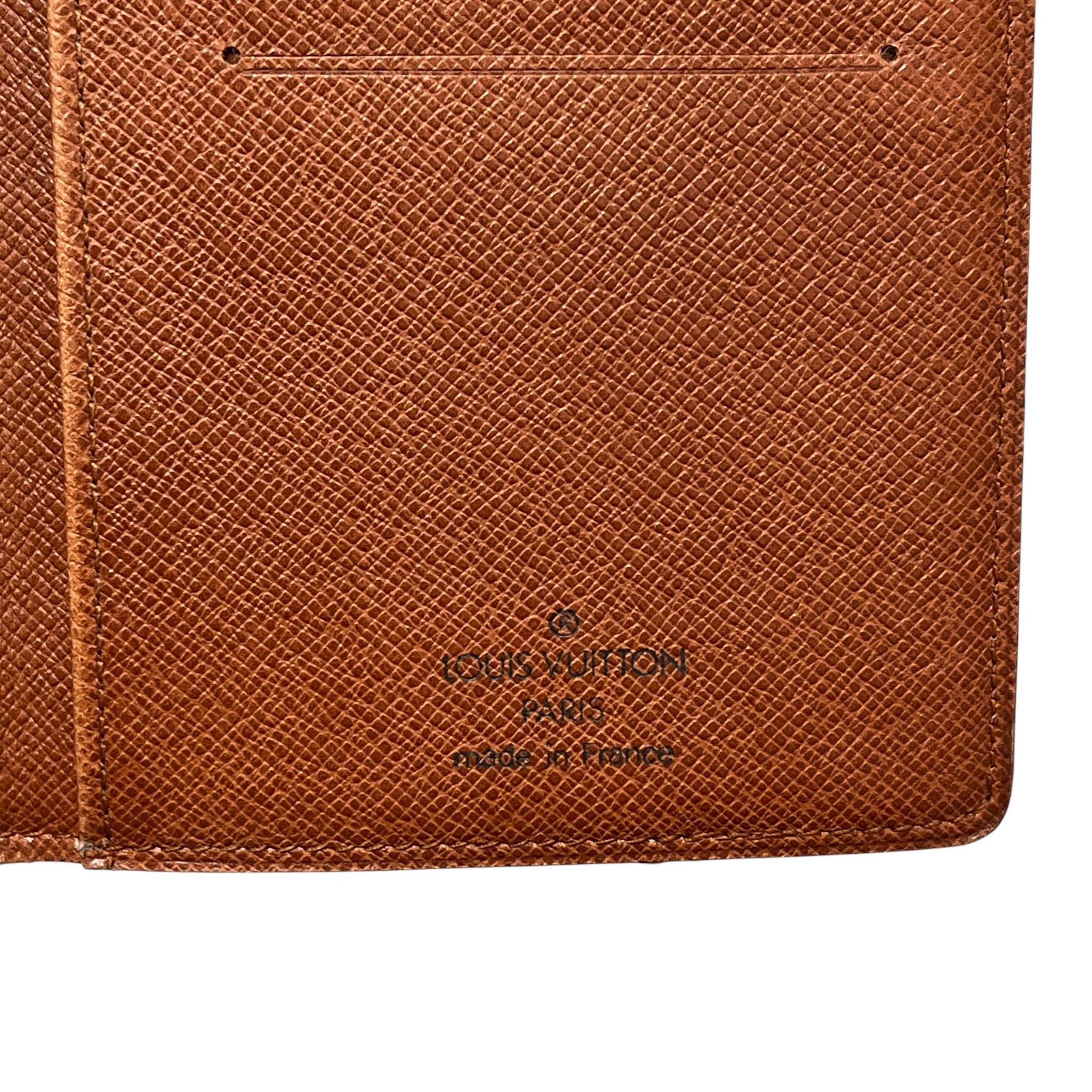 LOUIS VUITTON/Long Wallet/Monogram/Leather/BRW/brazza wallet view 5