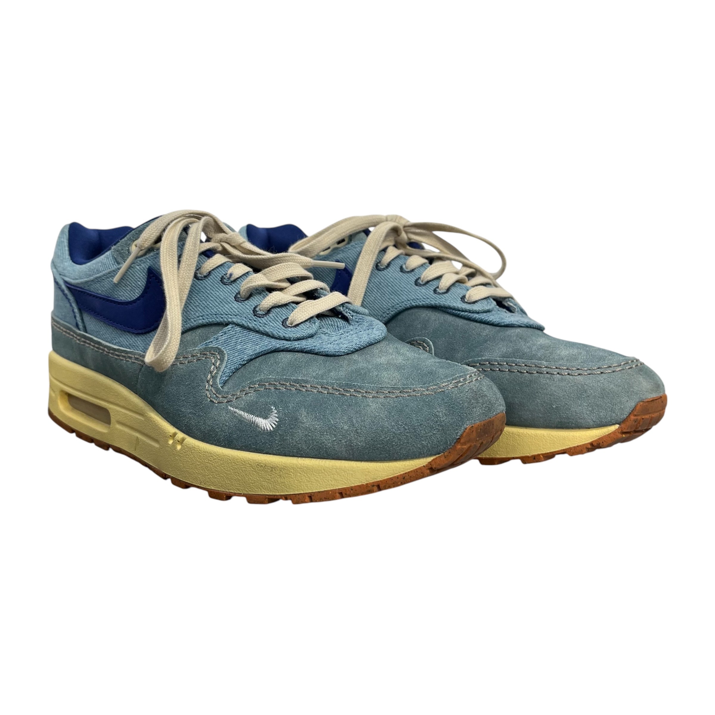 NIKE/Low-Sneakers/US 9/Denim/BLU/dirty denim air max 1 view 1