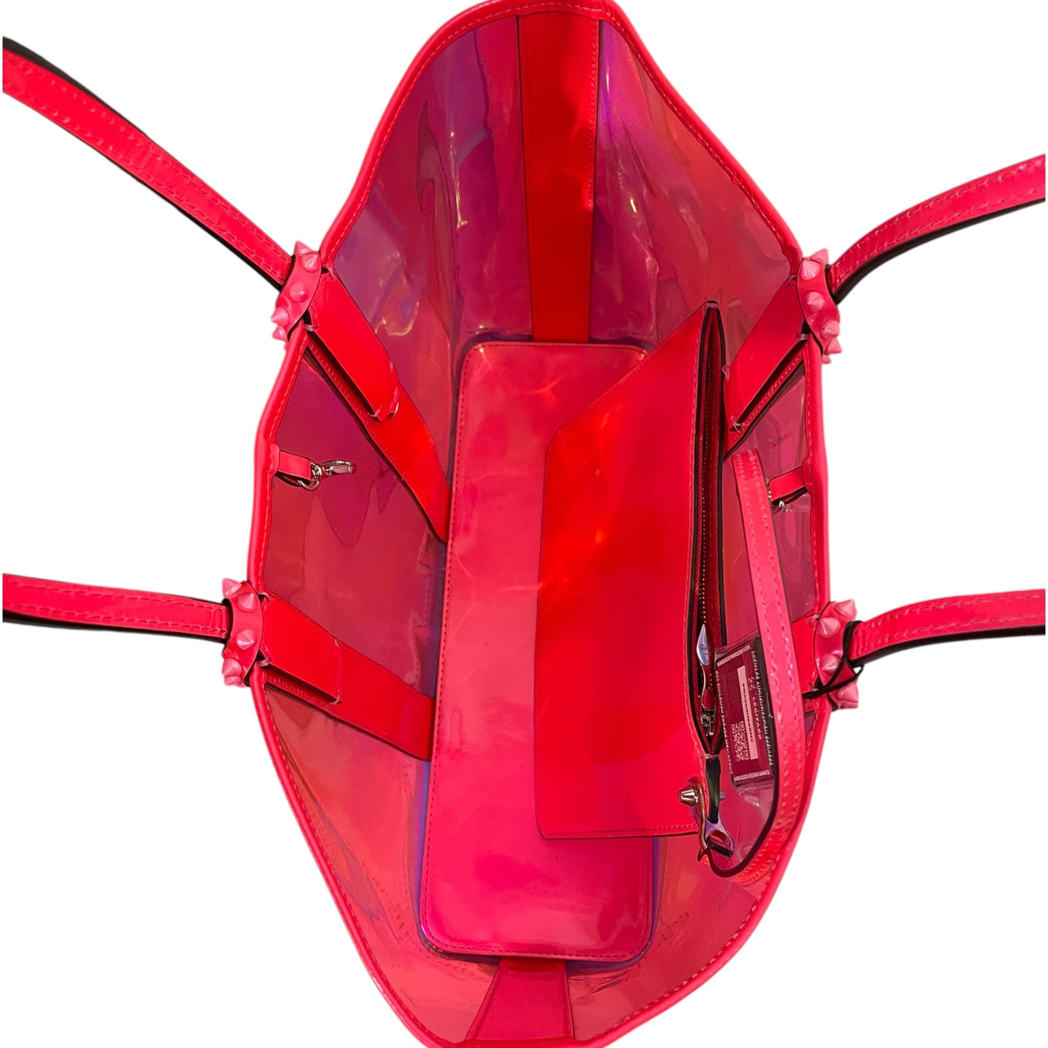 Christian Louboutin/Tote Bag/PNK/PVC Spikes view 3