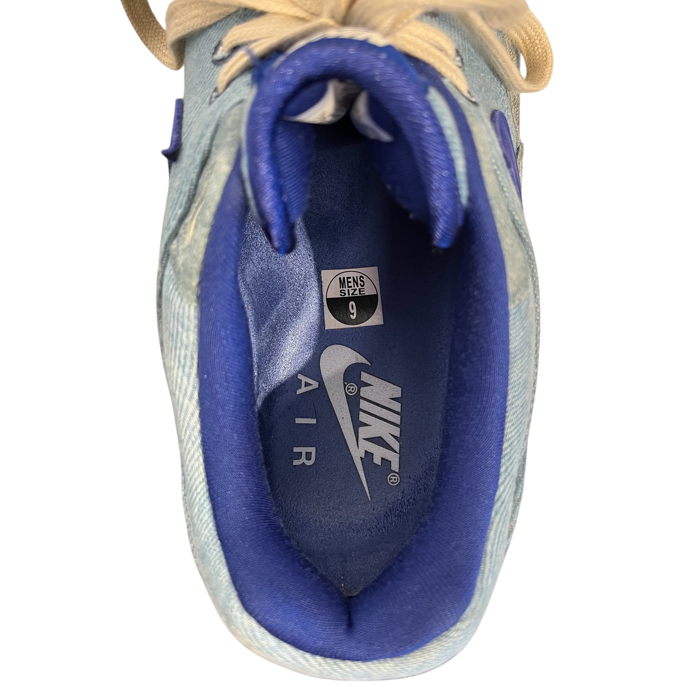 NIKE/Low-Sneakers/US 9/Denim/BLU/dirty denim air max 1 view 3