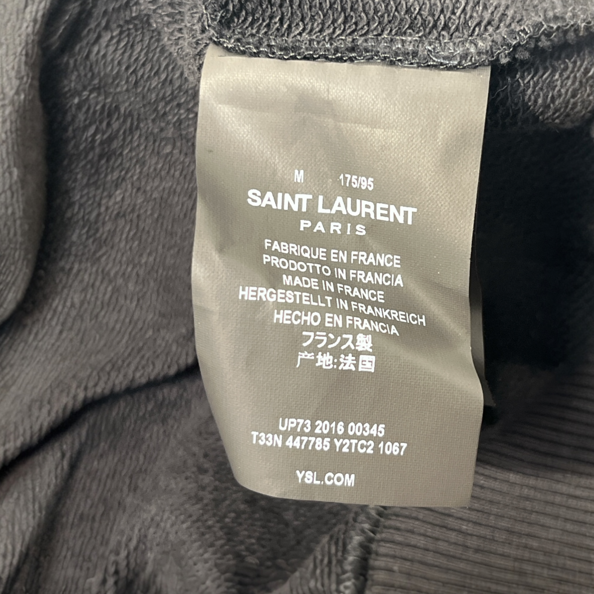 YVES SAINT LAURENT/Sweatshirt/M/Cotton/BLK/GOLD SILVER STARS view 3