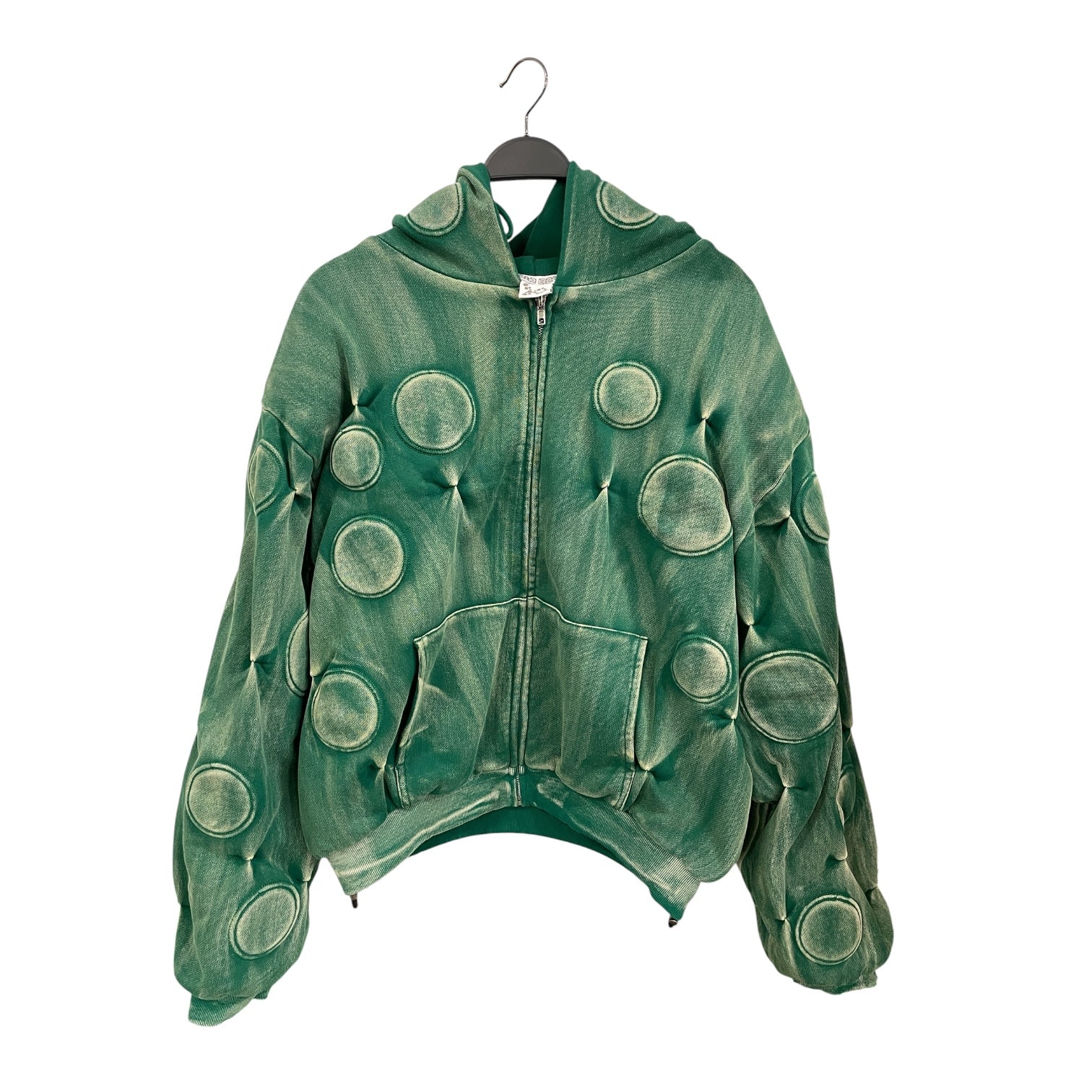 BAD SON/Zip Up Hoodie/XL/Cotton/GRN/FADED ZIPUP HOODIE view 1