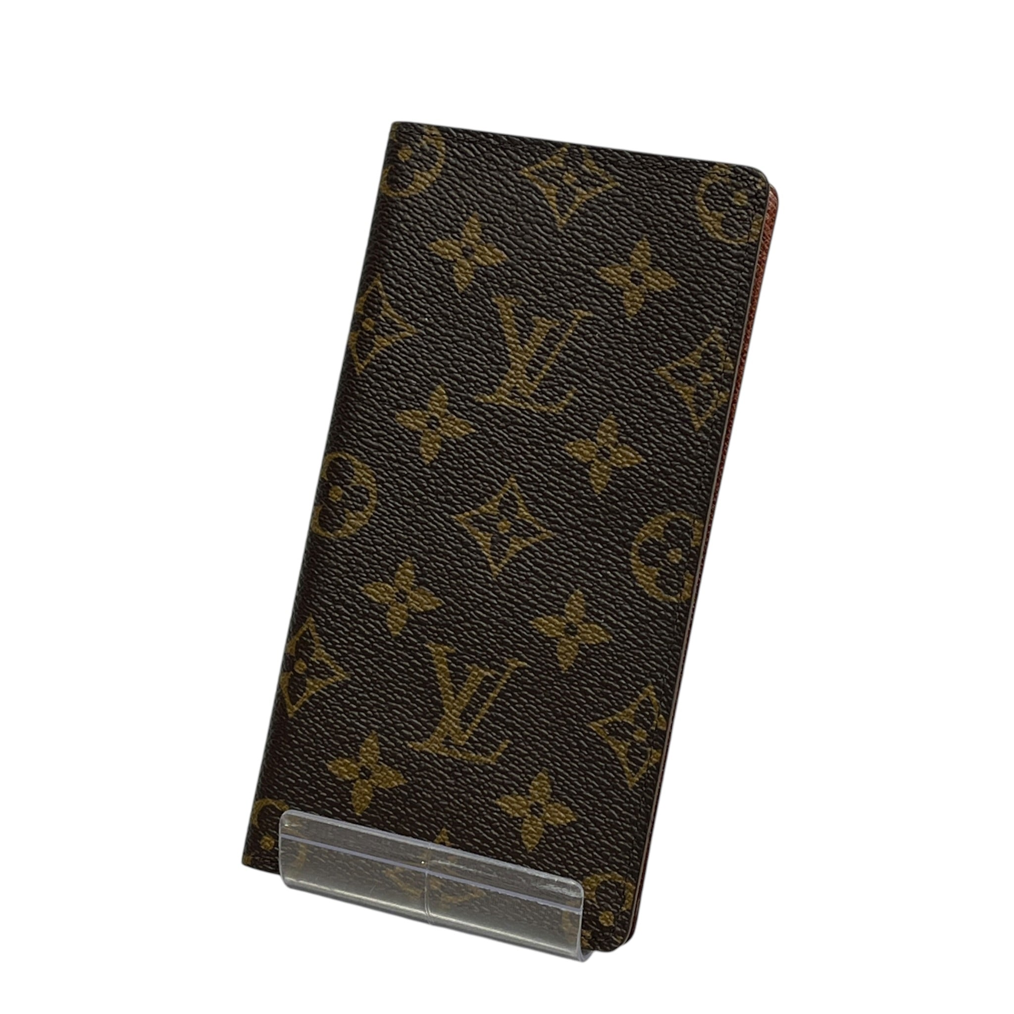 LOUIS VUITTON/Long Wallet/Monogram/Leather/BRW/brazza wallet view 1