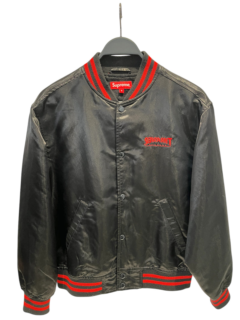 Supreme/Blouson/S/Polyester/BLK/SUPREMEXTHRASHER VARSITY