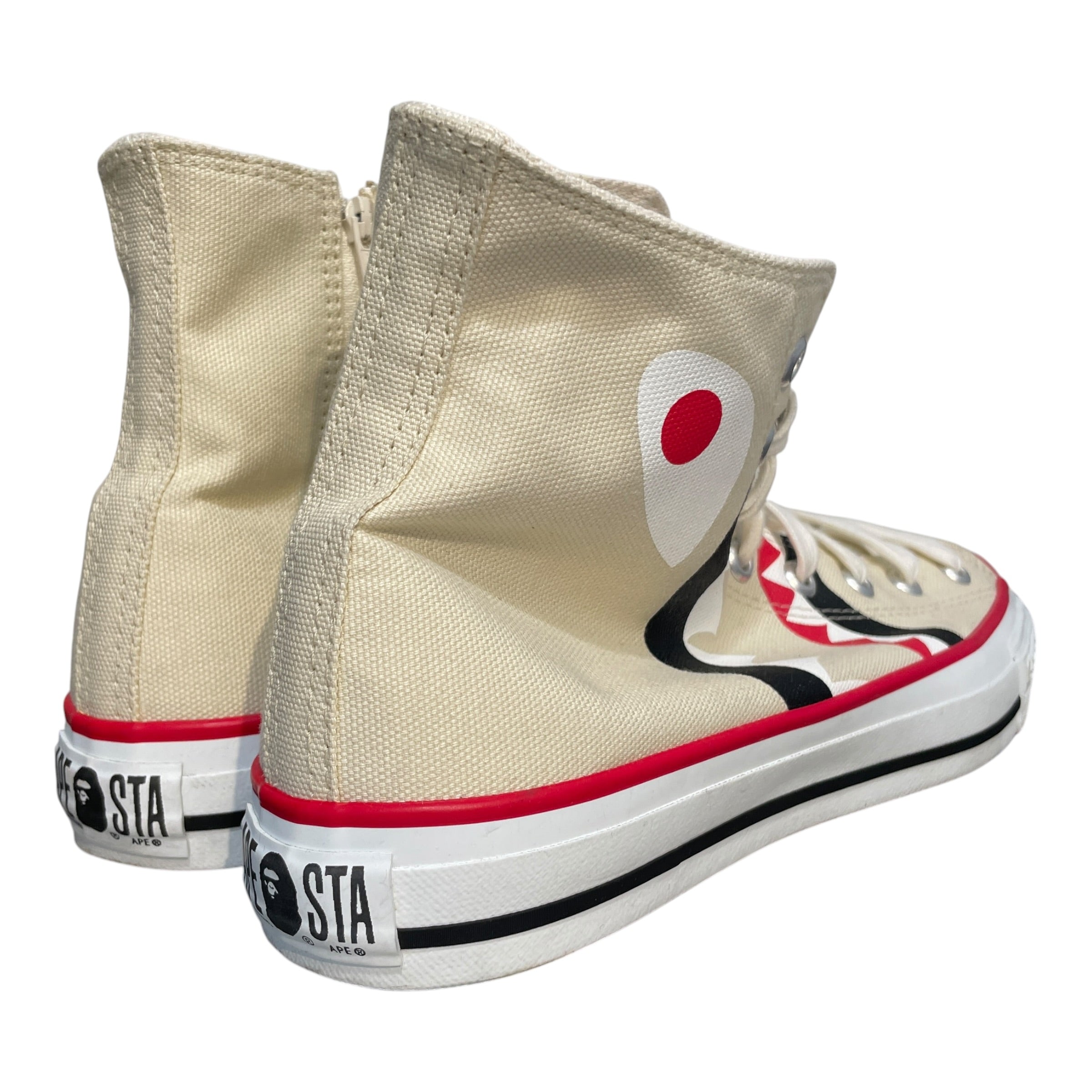 BAPE STA!/Hi-Sneakers/US 10/Cotton/WHT/Shar Bapesta view 2