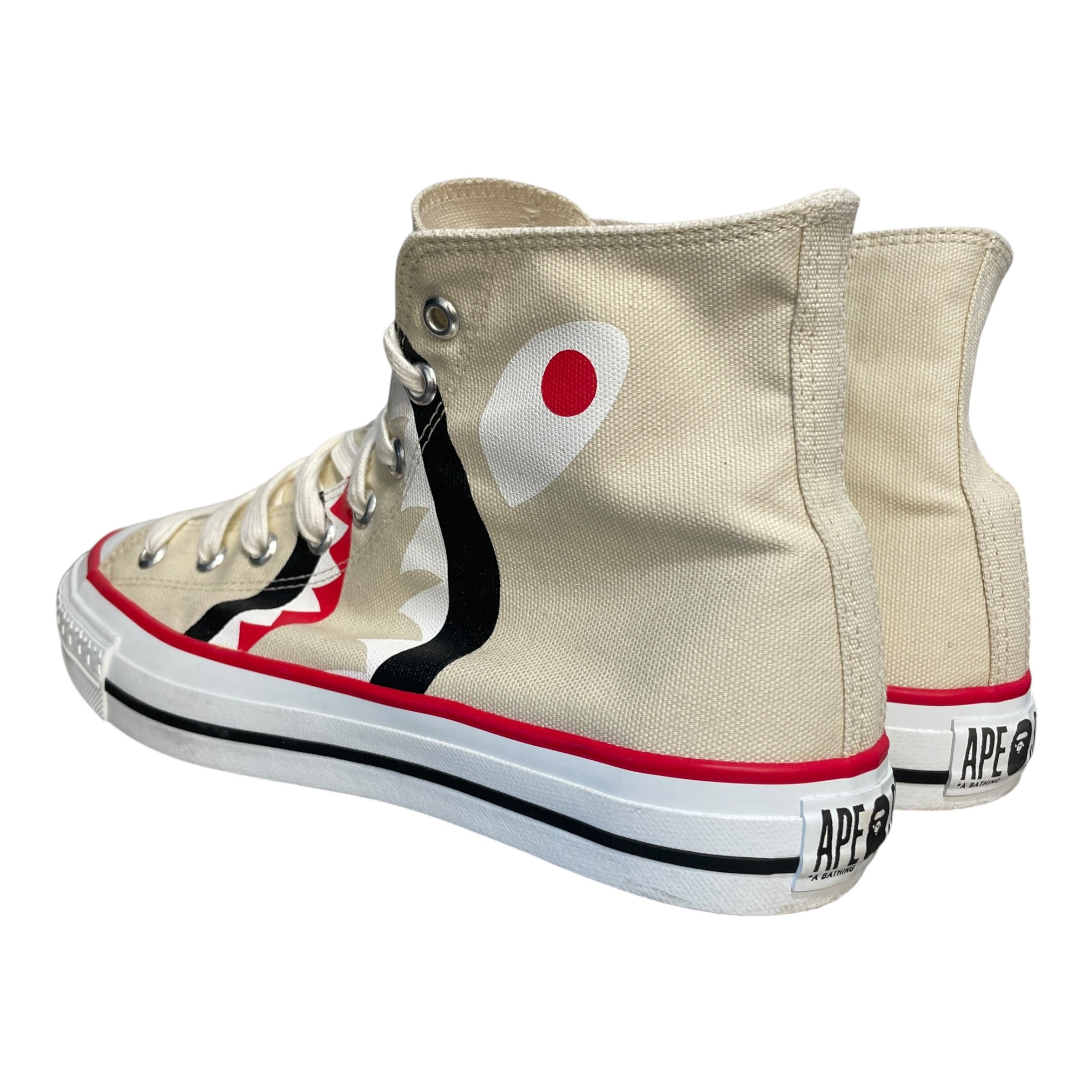 BAPE STA!/Hi-Sneakers/US 10/Cotton/WHT/Shar Bapesta view 3