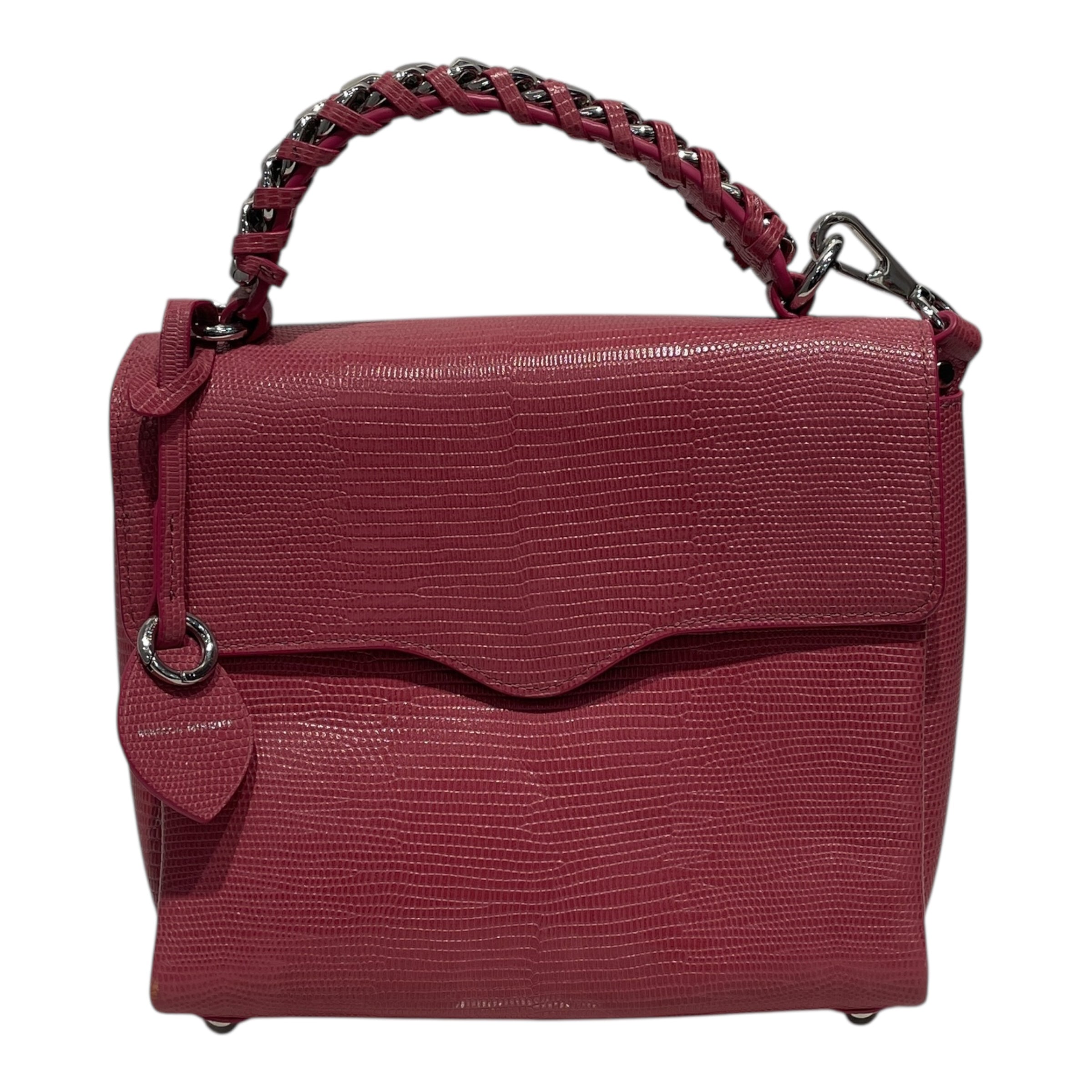 REBECCA MINKOFF/Tote Bag/Leather/PNK/SATCHEL CROC view 1