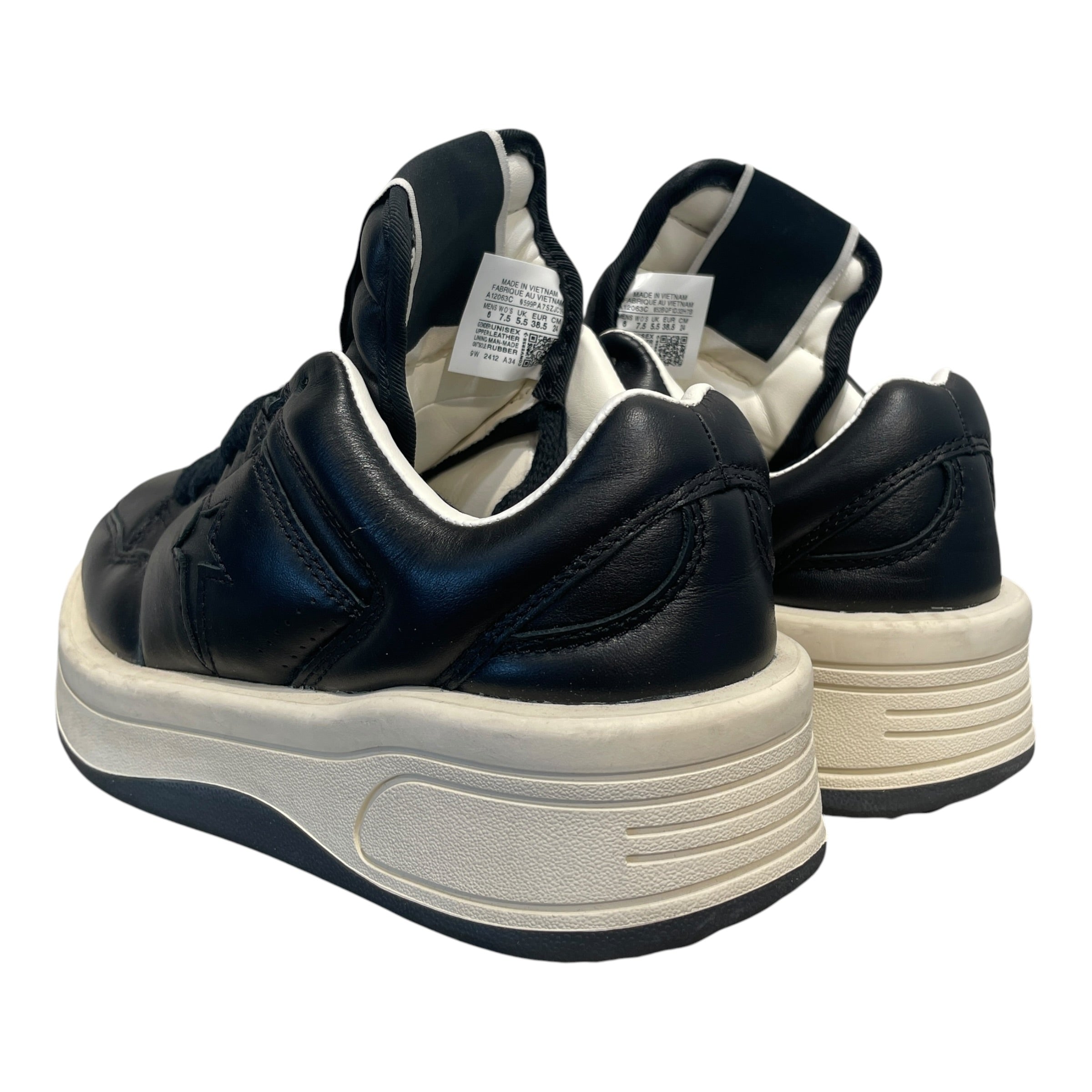 CONVERSE/Rick Owens/Shoes/US 6/Leather/BLK/Rickowens Converse view 3