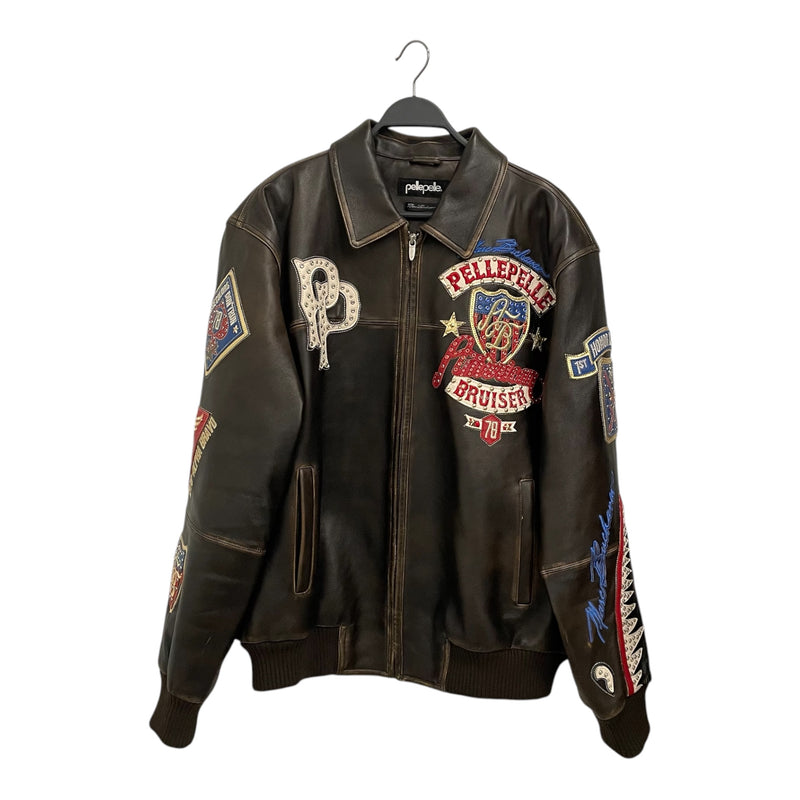 Pelle Pelle/Leather Jkt/XXL/Leather/BRW/AMERICAN BRUISER