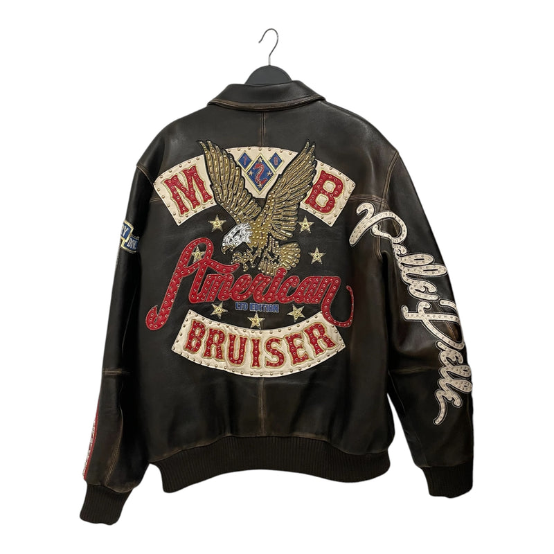 Pelle Pelle/Leather Jkt/XXL/Leather/BRW/AMERICAN BRUISER
