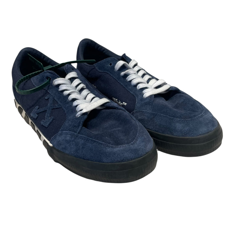 OFF-WHITE/Low-Sneakers/US 12/Cotton/NVY/vulcanized low