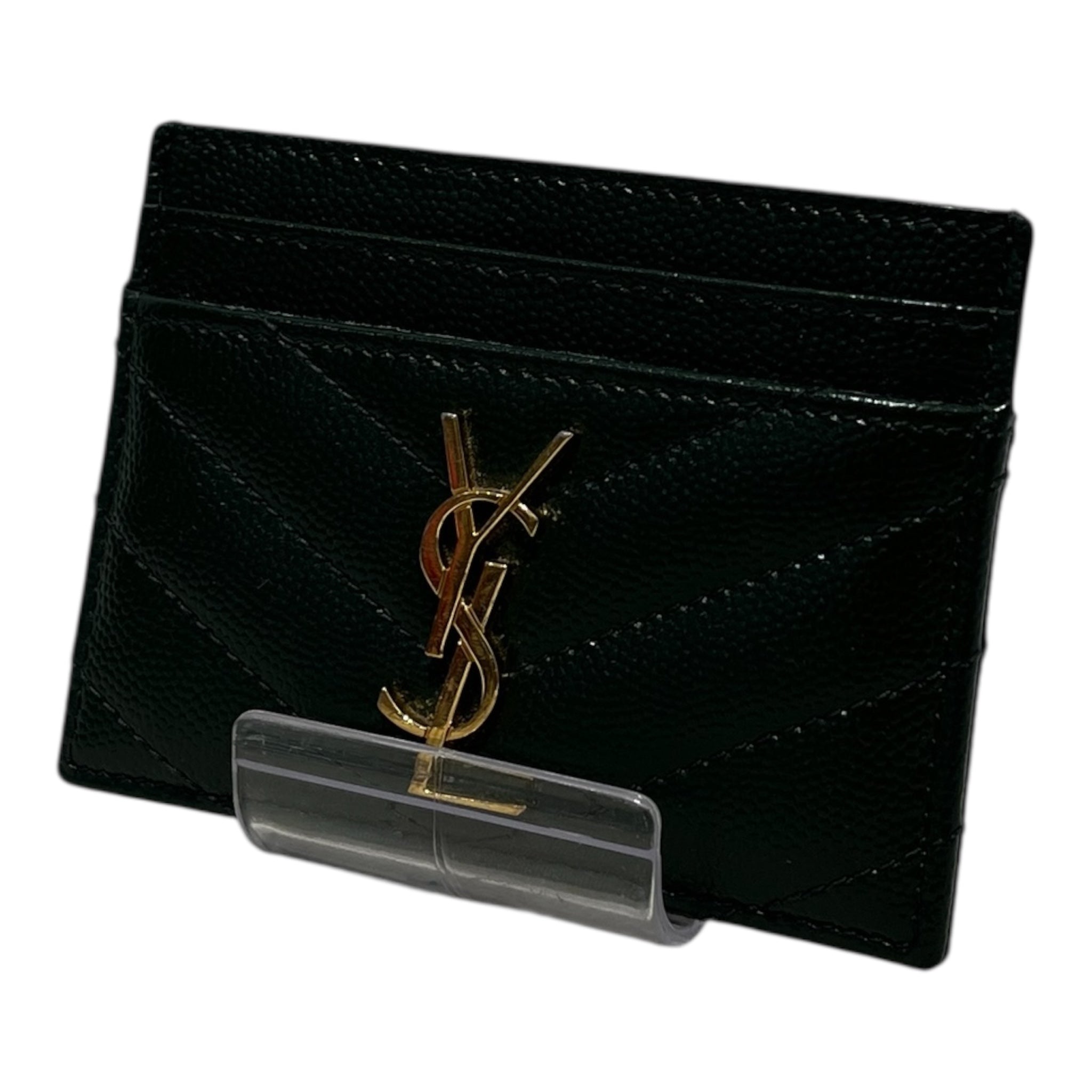 YVES SAINT LAURENT/Card Case/Leather/GRN/ view 1