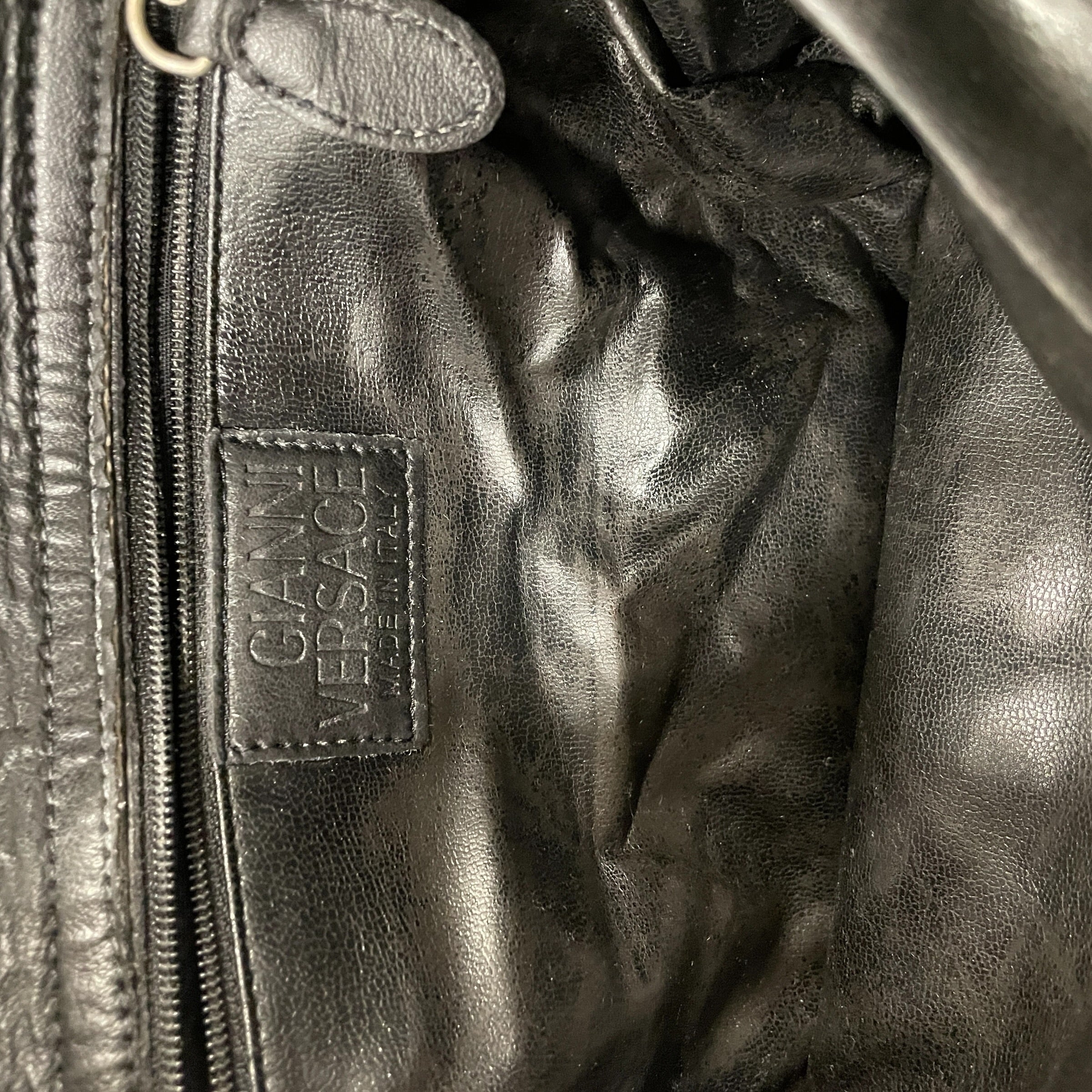 GIANNI VERSACE/Tote Bag/Leather/BLK/ view 4