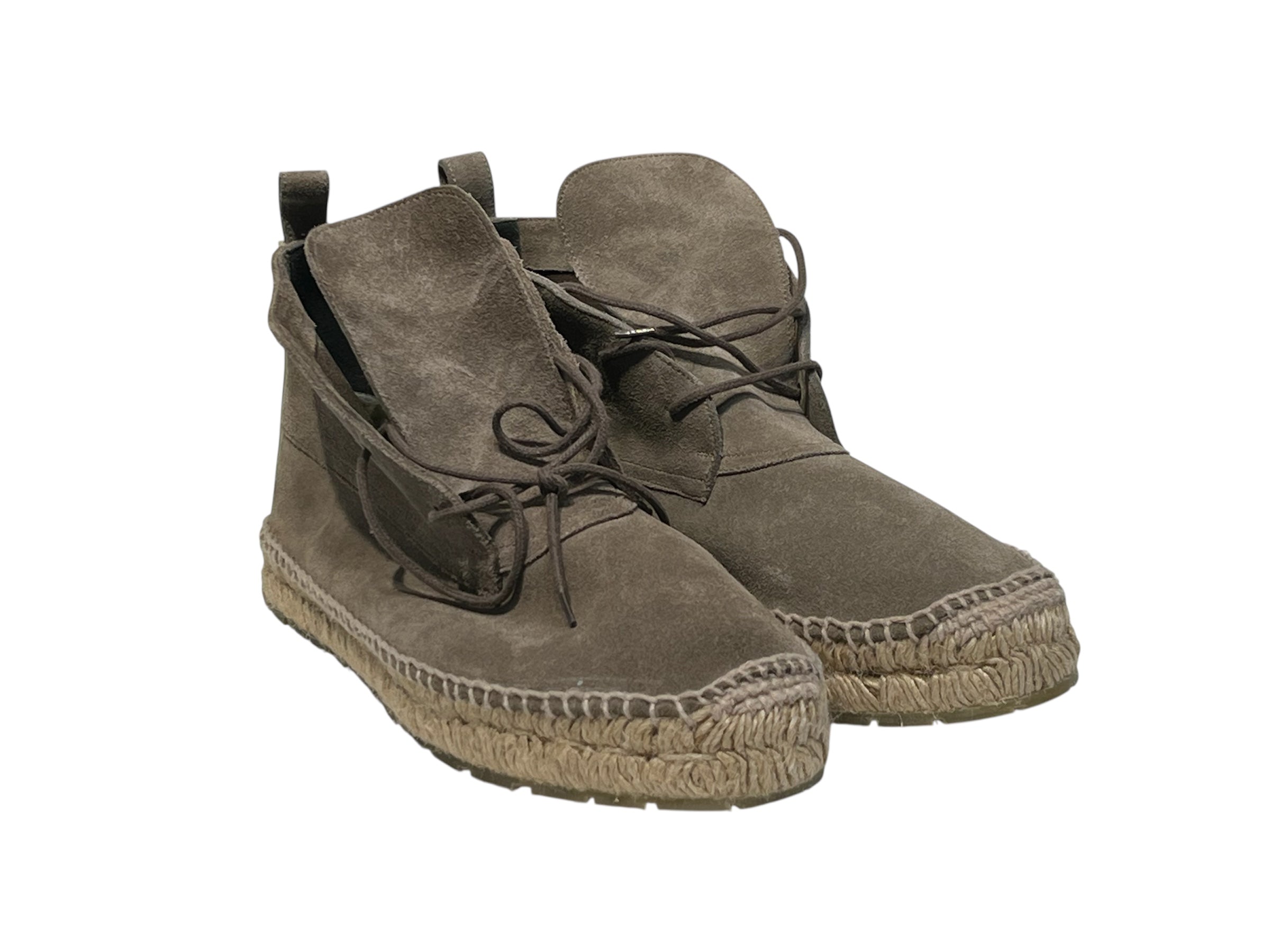 BALENCIAGA/Lace Up Boots/EU 40/Suede/CML/ESPADRILLE view 1