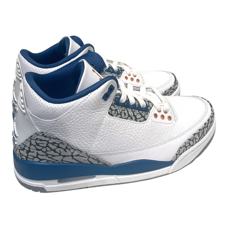 NIKE/Hi-Sneakers/US 7/Leather/BLU/Jordan 3 Washington Wizards