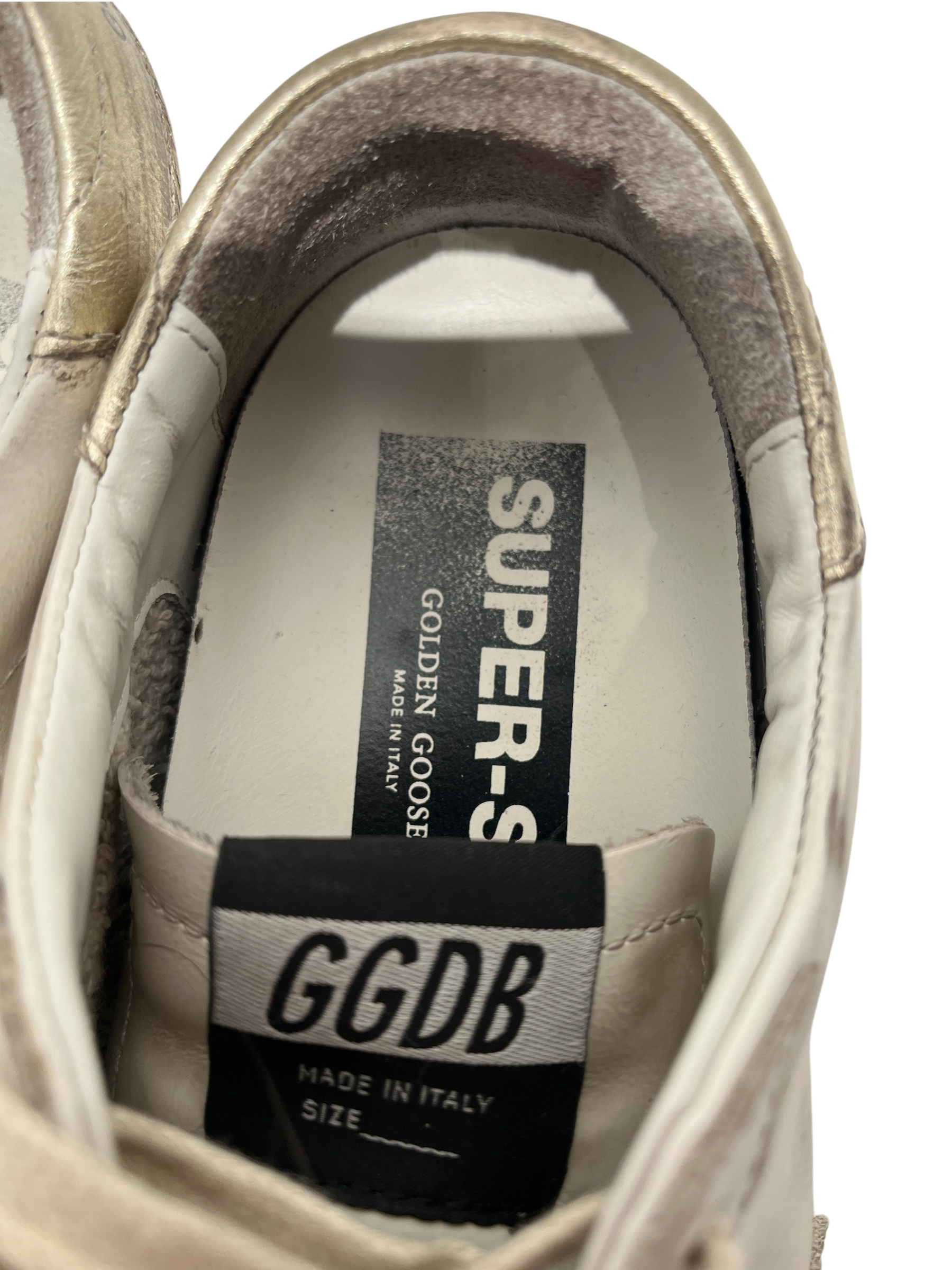 GOLDEN GOOSE/Low-Sneakers/EU 37/Leather/WHT/plain slvr star view 9
