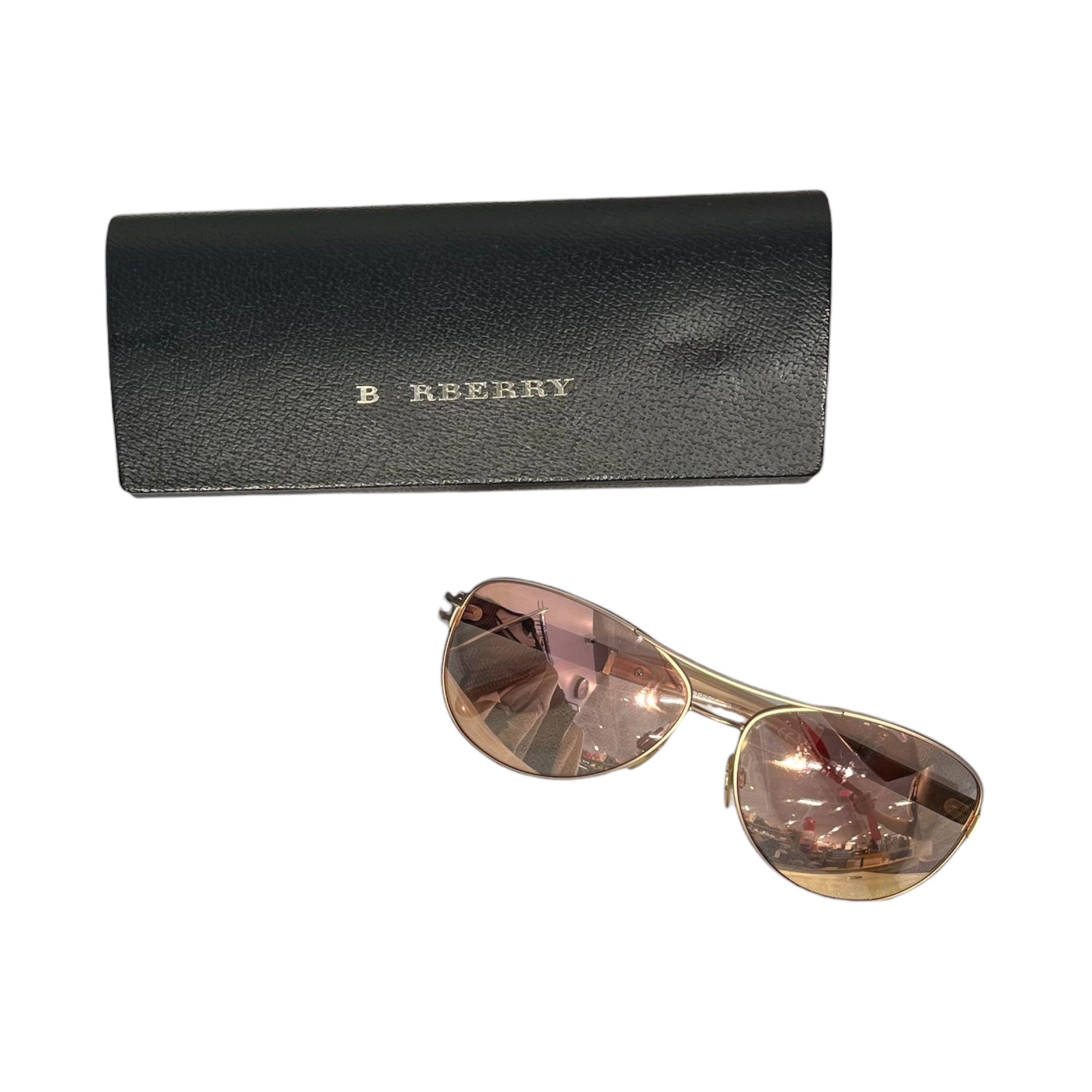 BURBERRY/Sunglasses/Metal/GLD/ view 4