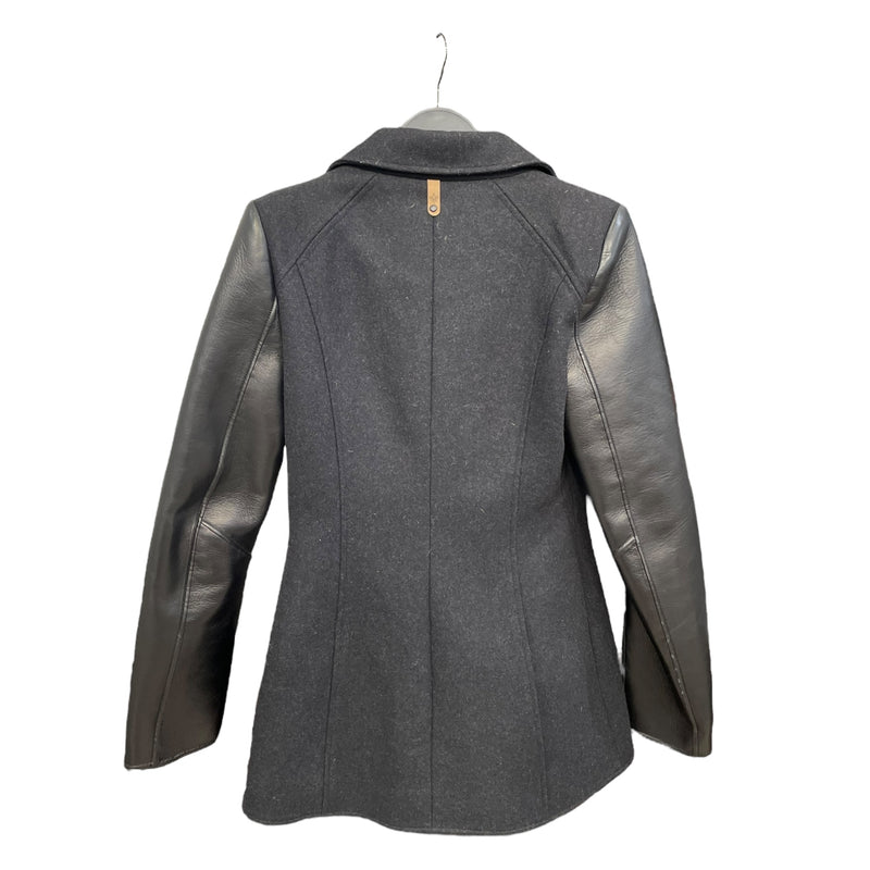 MACKAGE/Coat/XS/Wool/BLK/leather sleeves