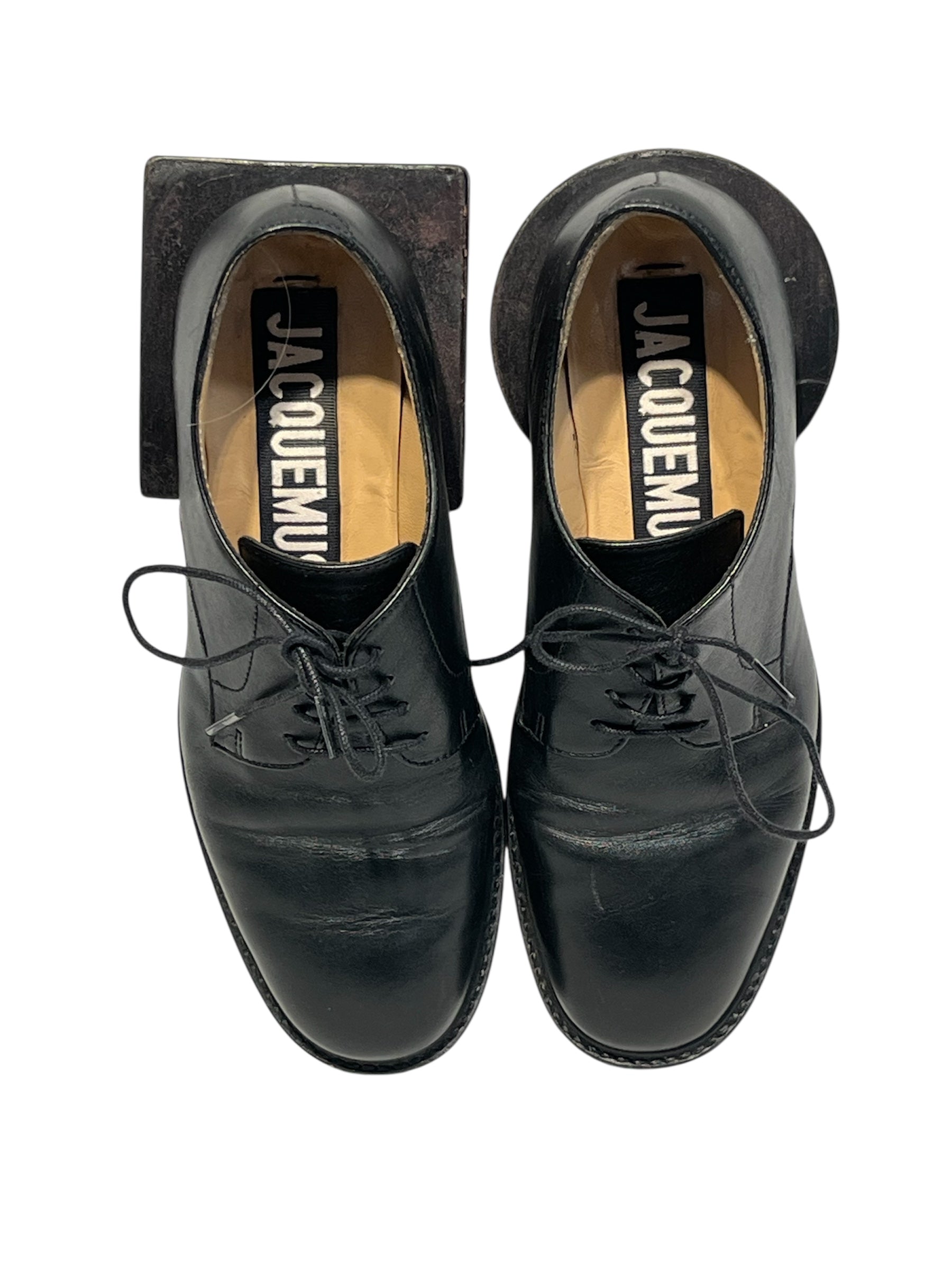 JACQUEMUS/Dress Shoes/EU 35/Leather/BLK/unique heel view 3