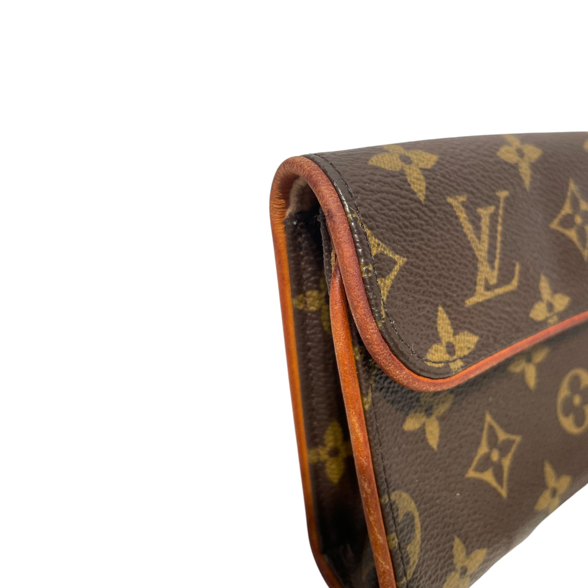 LOUIS VUITTON/Fanny Pack/Monogram/Leather/BRW/florentine belt bag view 8