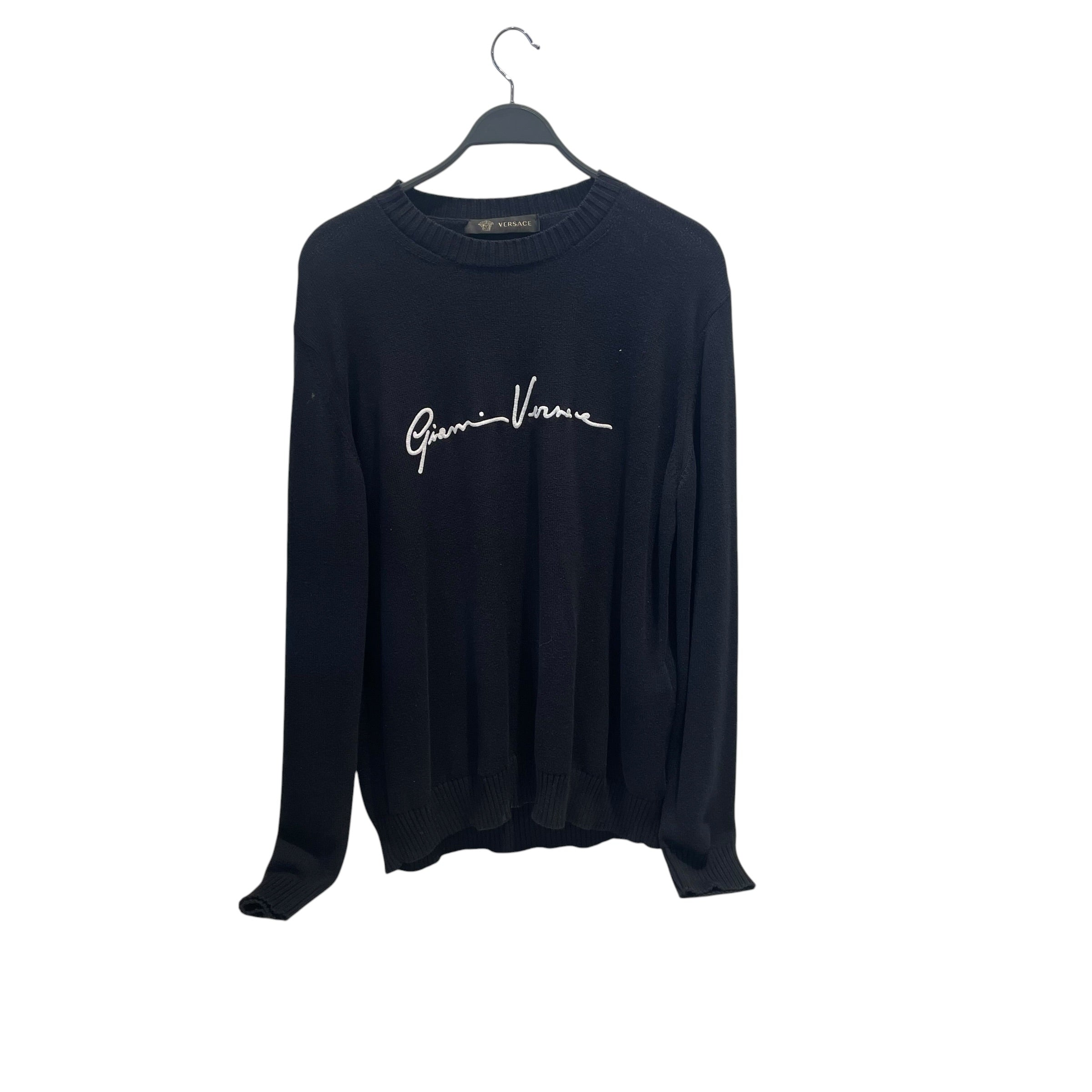 VERSACE/Sweater/54/BLK/GV Signature Logo view 1