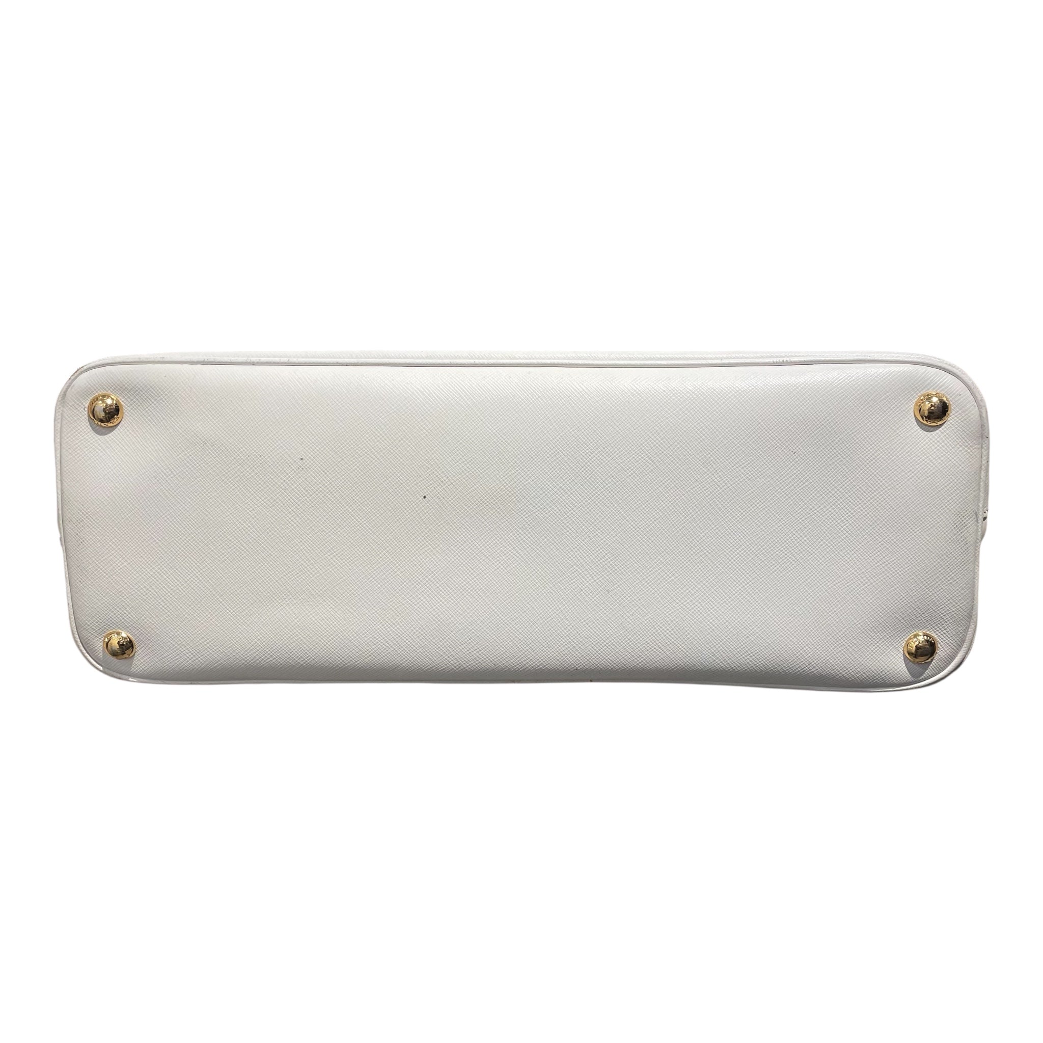PRADA/Hand Bag/Leather/WHT/saffiano lux view 3
