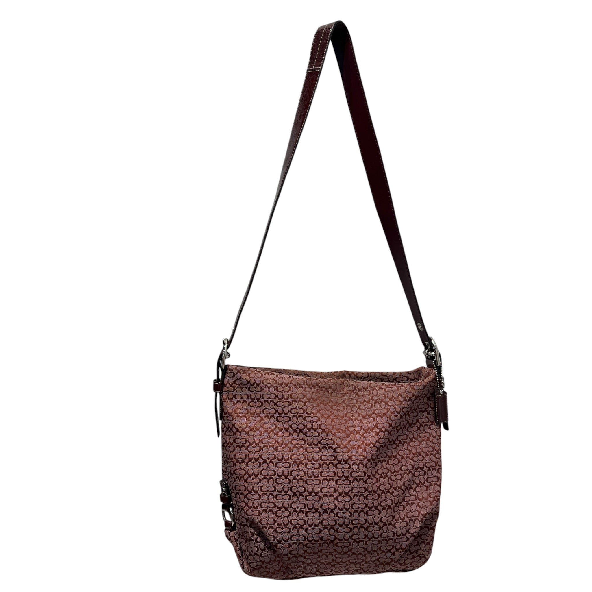 COACH/Tote Bag/Monogram/BRD/PINK&BURG HOBO BAG LEATH.STRAP view 2