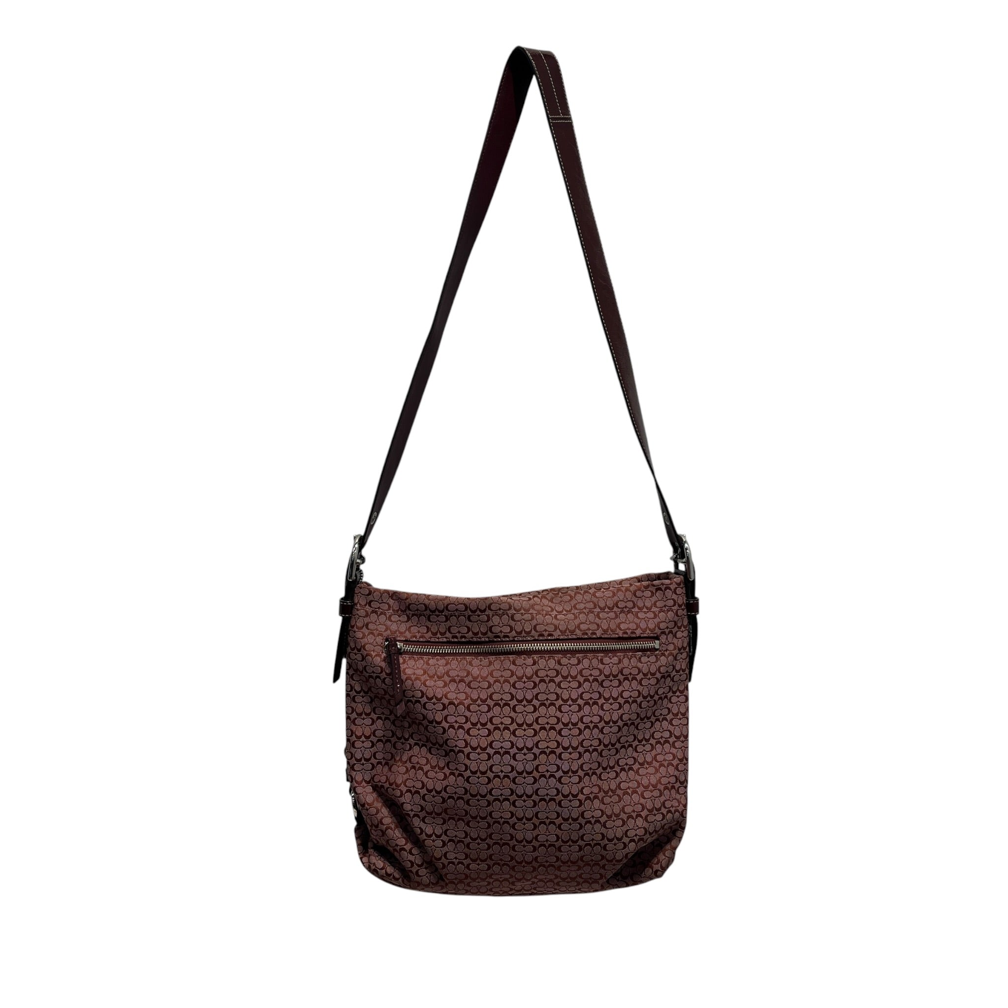 COACH/Tote Bag/Monogram/BRD/PINK&BURG HOBO BAG LEATH.STRAP view 1