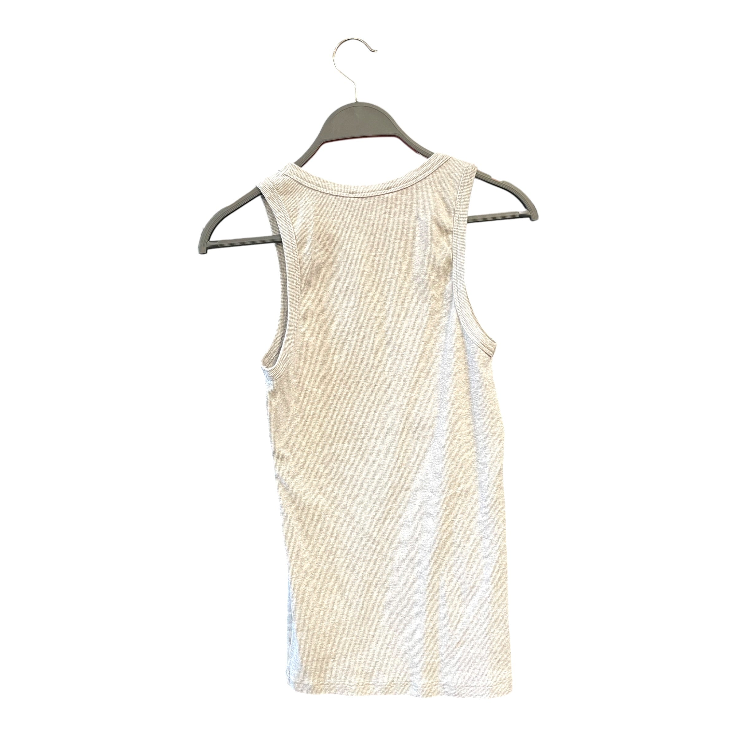 VERSACE/Tank Top/3/Cotton/GRY/Cotton Ribbed Logo Tank Top view 2