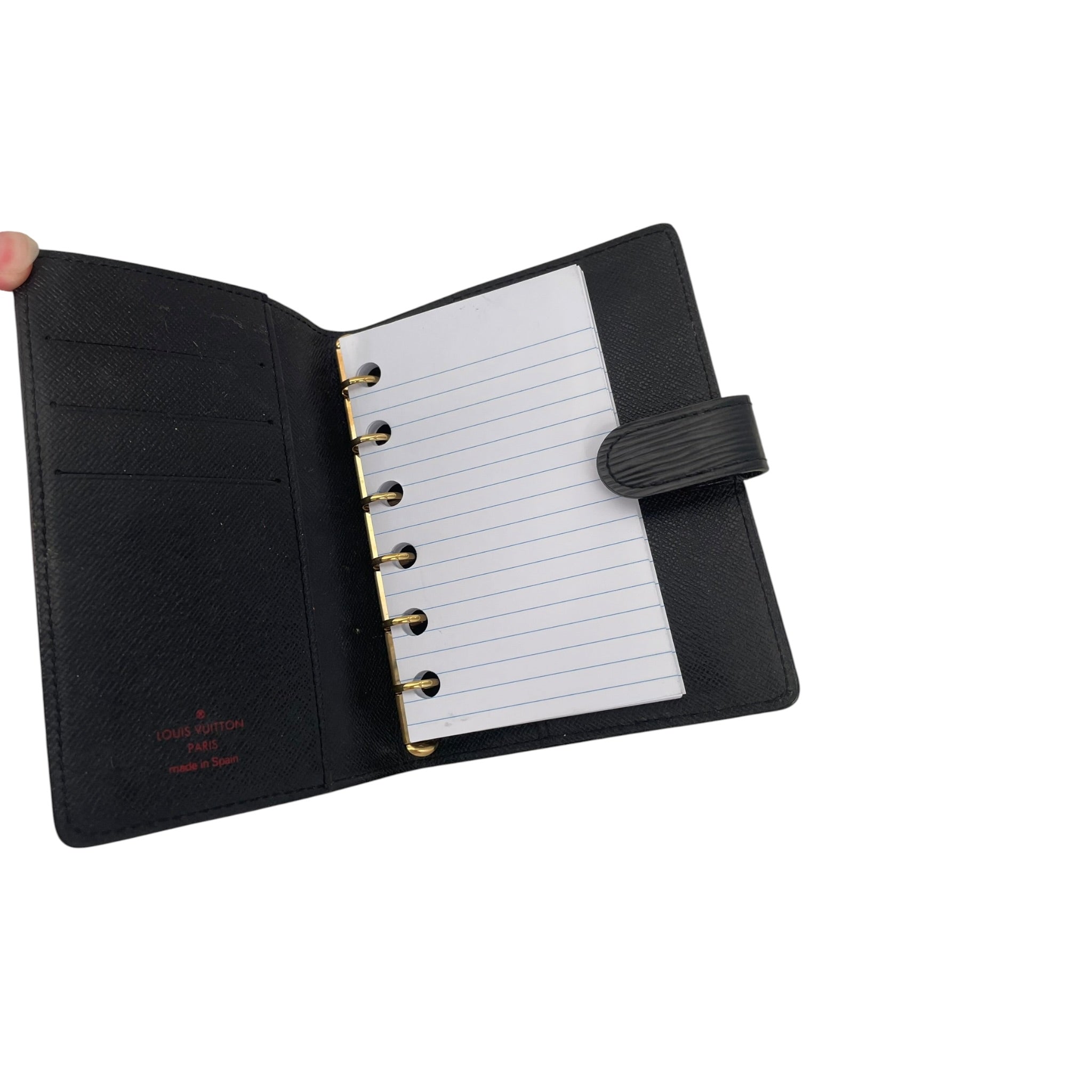 LOUIS VUITTON/Planner Cover/Leather/BLK/M's/ADDRESS BOOK view 4