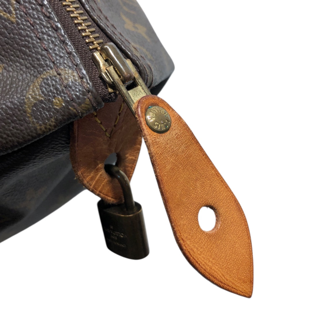 LOUIS VUITTON/Hand Bag/Monogram/Leather/BRW/Monogram Handbag view 8