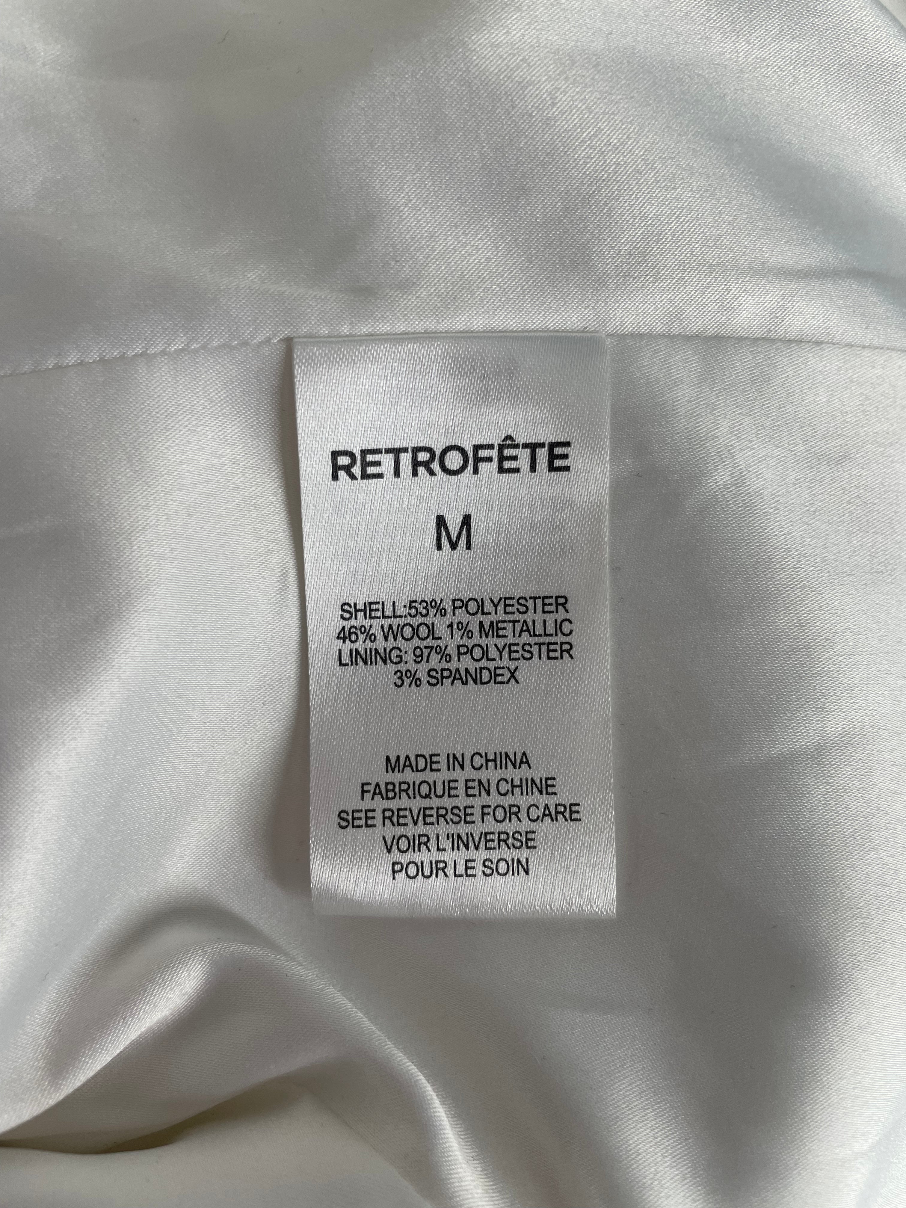 RETROFETE/Tailored Jkt/M/Polyester/WHT/Single Breasted/S/S TWEED JACKET WEB-10415 view 4