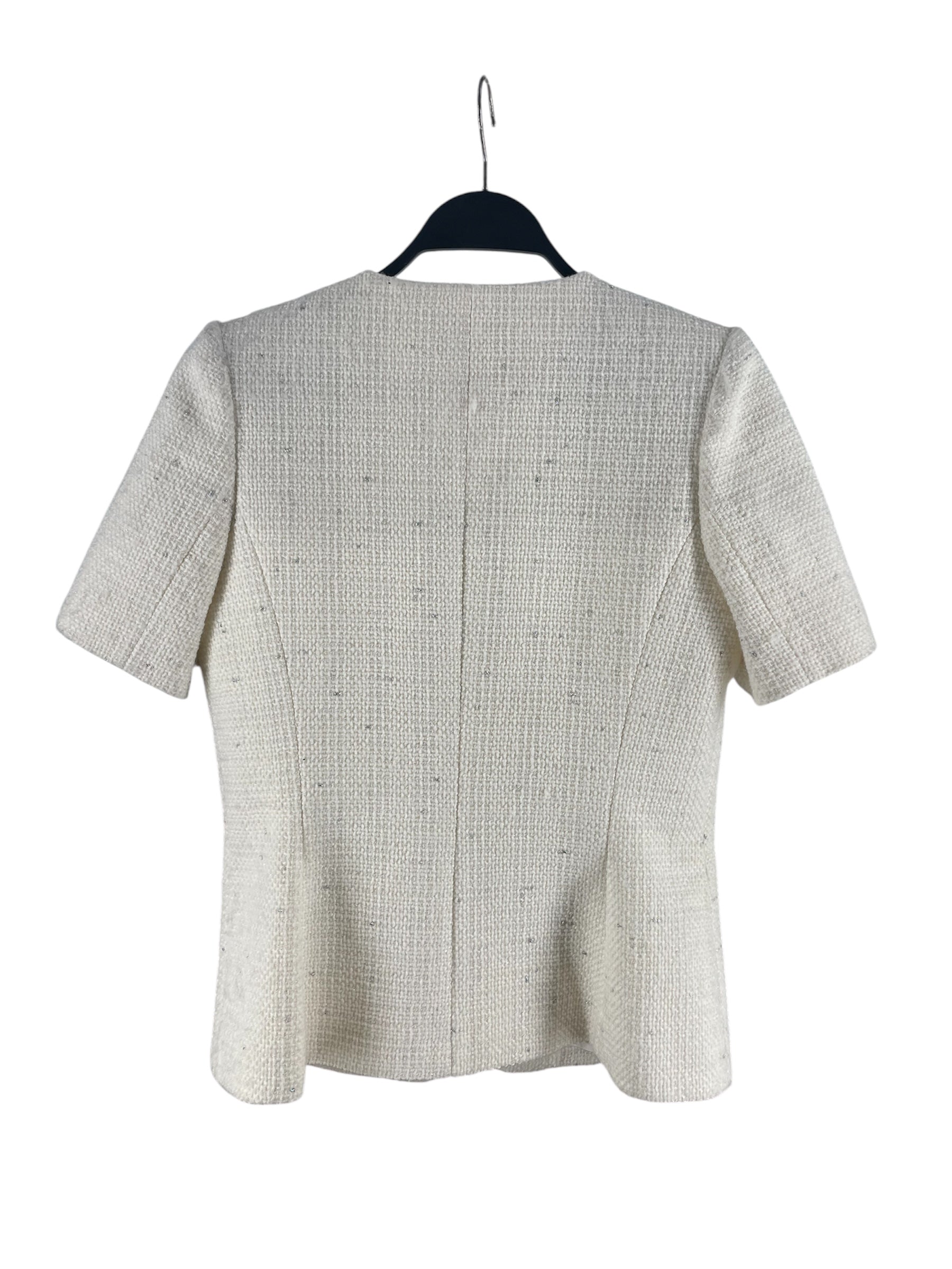 RETROFETE/Tailored Jkt/M/Polyester/WHT/Single Breasted/S/S TWEED JACKET WEB-10415 view 2